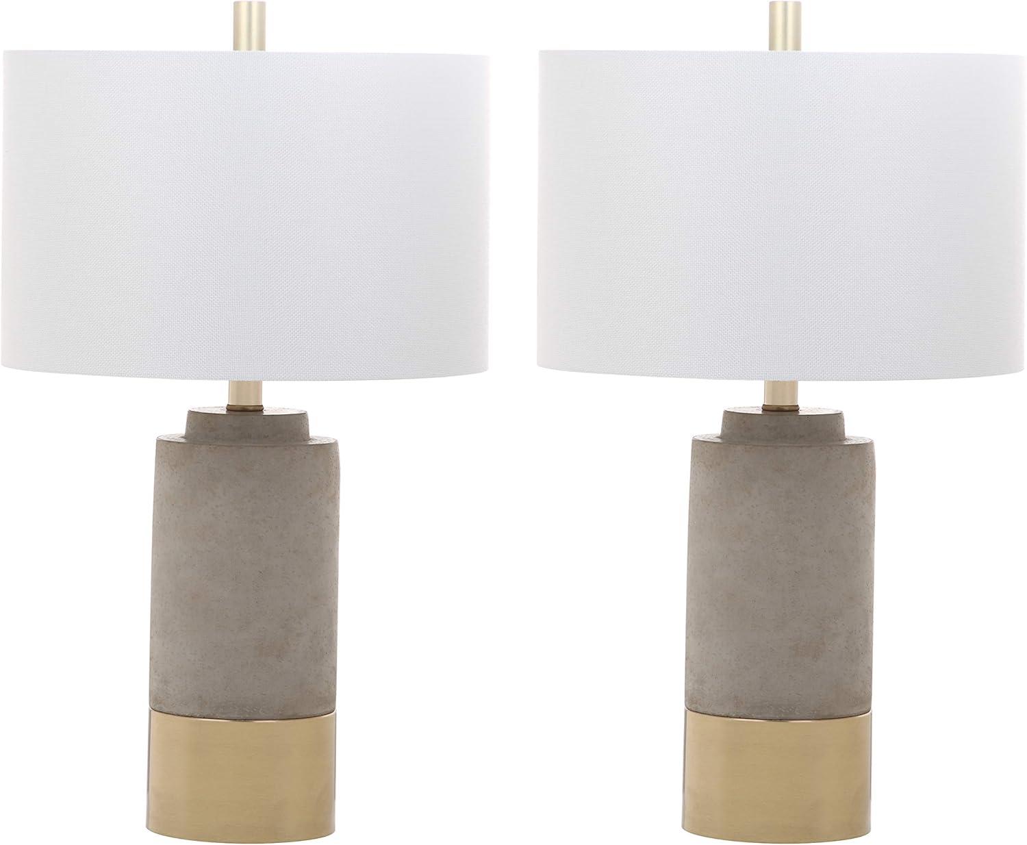 Brown Table Lamp (Set of 2) - Grey - Safavieh