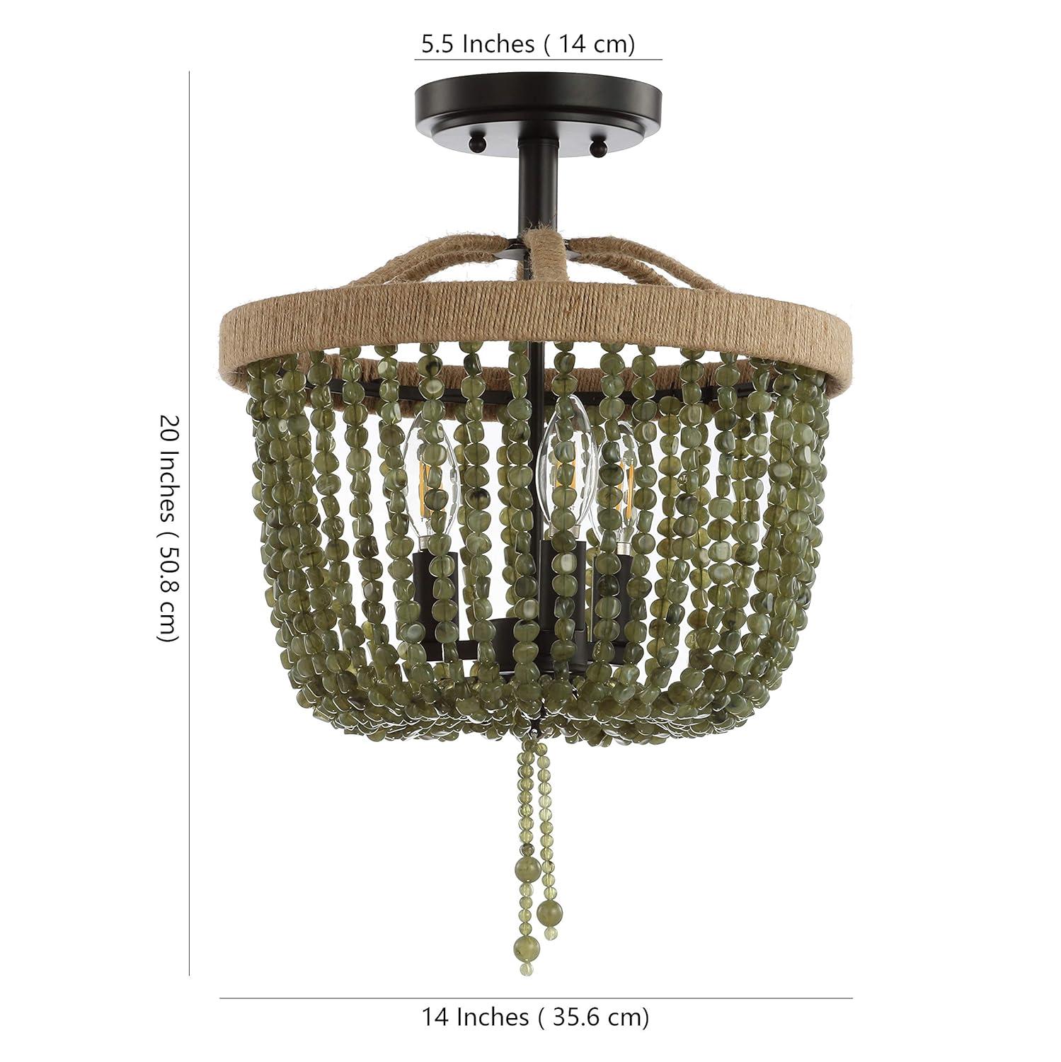 Davin Flush Mount - FLU4040 - Black - Safavieh