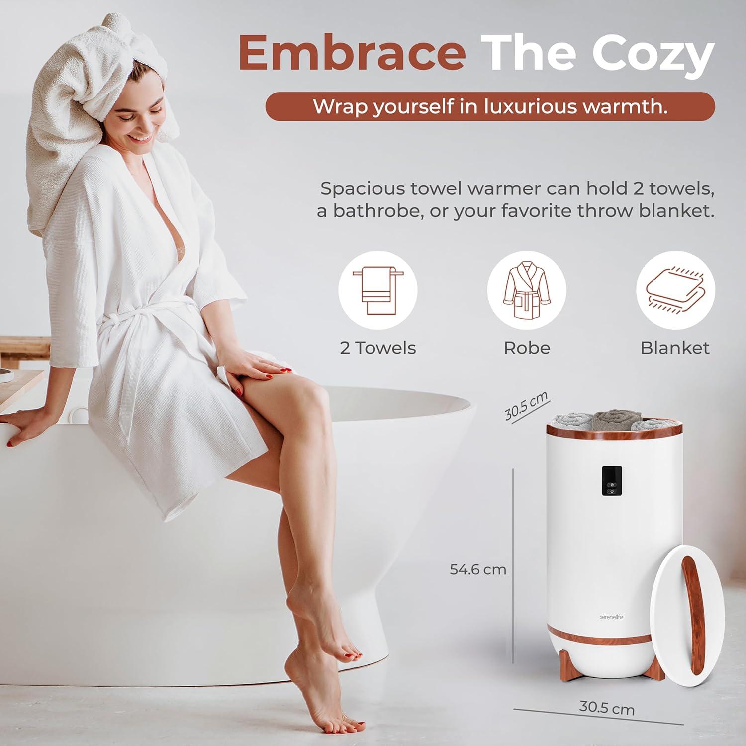 SereneLife Single Touch Electric Towel Warmer