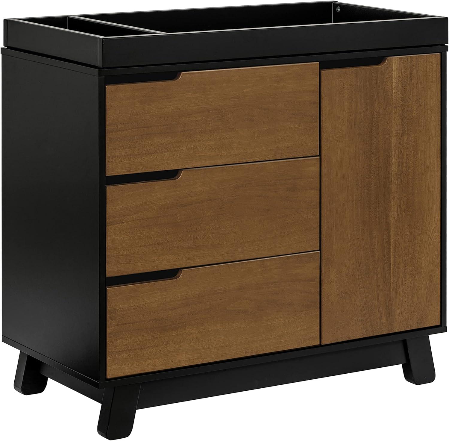 Babyletto Hudson 3-Drawer Changer Dresser with Removable Changing Tray - Gray/White