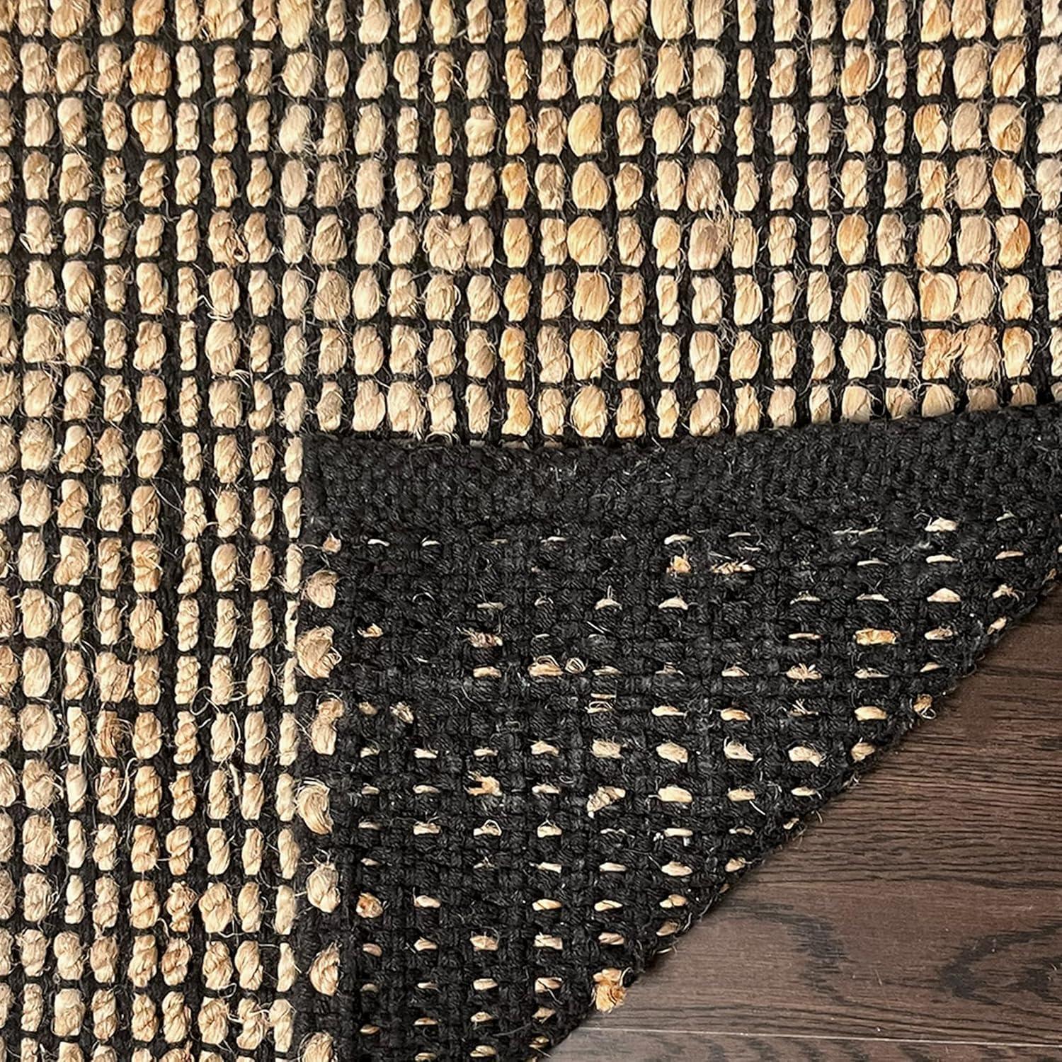 3'x5' Pata Hand Woven Chunky Jute Area Rug, Natural - JONATHAN Y