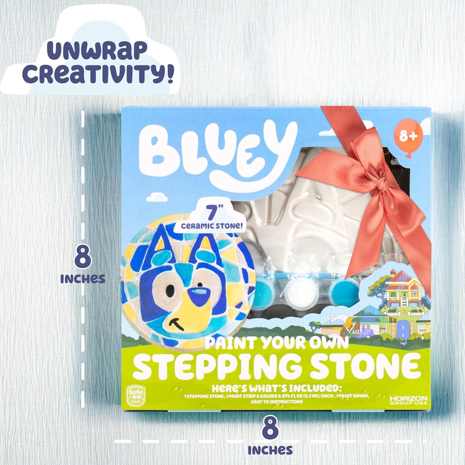 Bluey Ceramic Stepping Stone Painting Kit for Kids