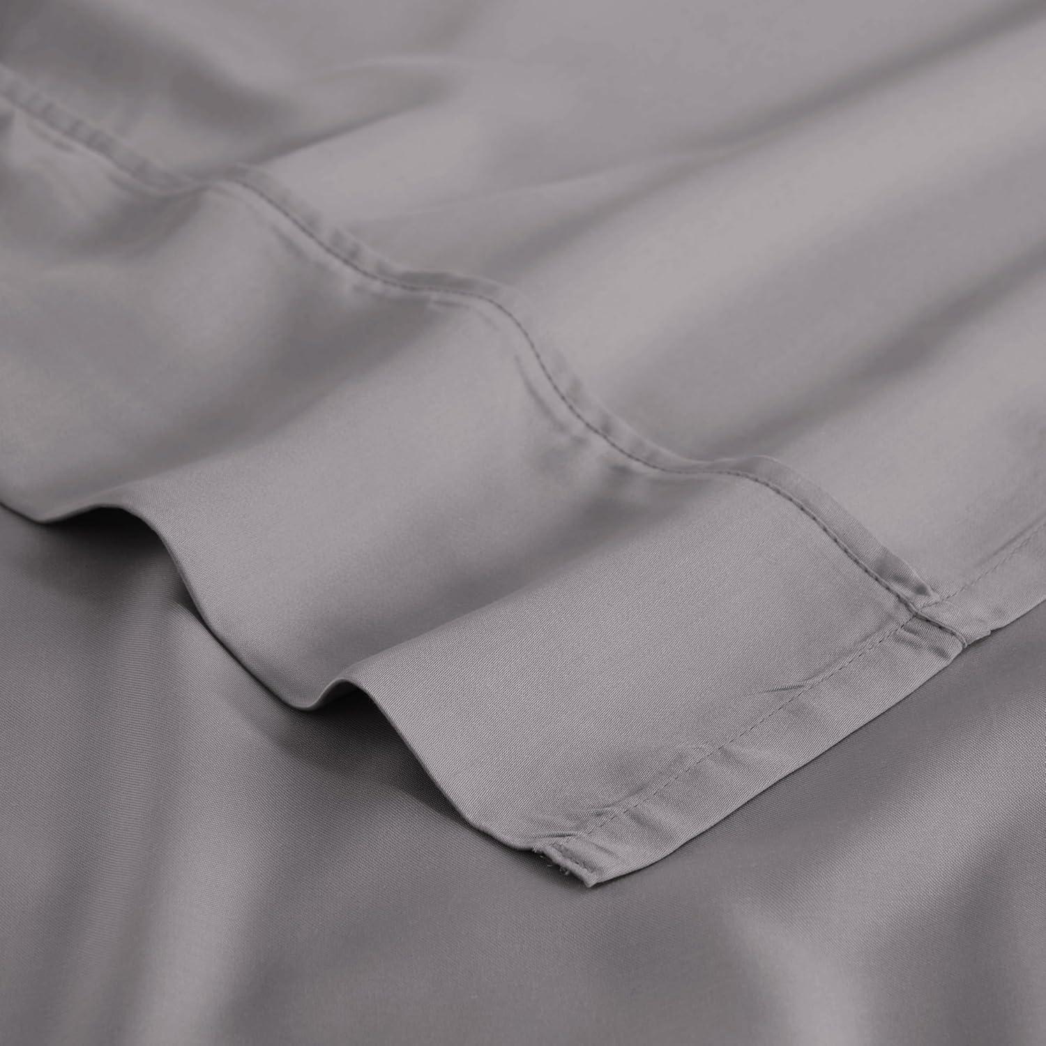 Superior Modal From Beechwood 300 Thread Count Lightweight Cooling Solid Deep Pocket Bed Sheet Set