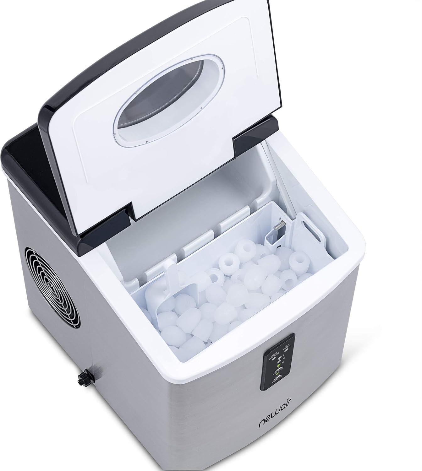 Newair Countertop Ice Maker, 28 lbs. of Ice a Day, 3 Ice Sizes, BPA-Free Parts