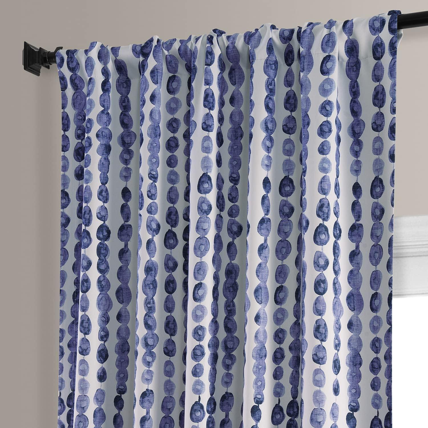 Gumdrop Blueberry Room Darkening Curtain (1 Panel), Gumdrop Blueberry, 50W X 108L