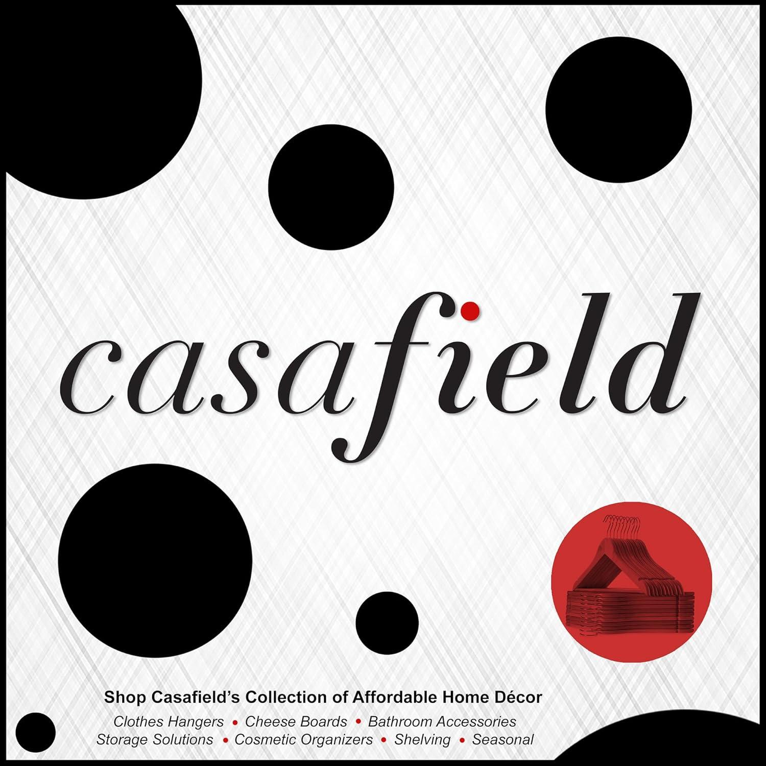 Casafield Wood Standard Hanger for Suit/Coat (Set of 10)