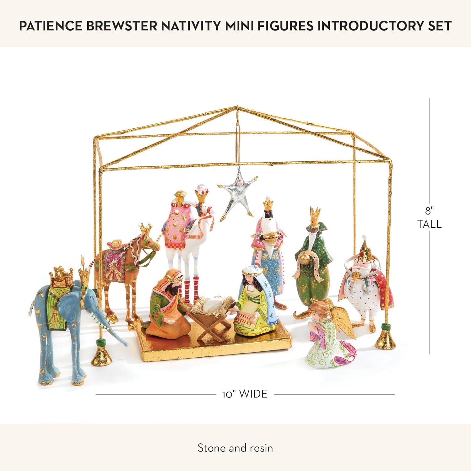 MacKenzie-Childs 13 Piece Nativity Patience Brewster Mini Introductory Set