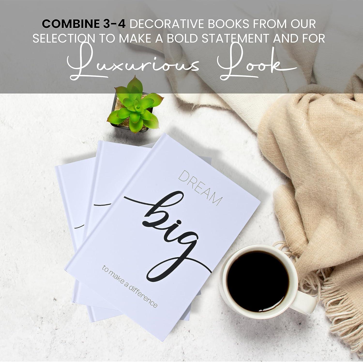 Decorative Books for Home Decor - Faux Books for decoration Coffee Table | Book Shelf Decor | Entryway Table | Console Table - Modern Luxury Designer Books Decor Set - Decorative Books for Display
