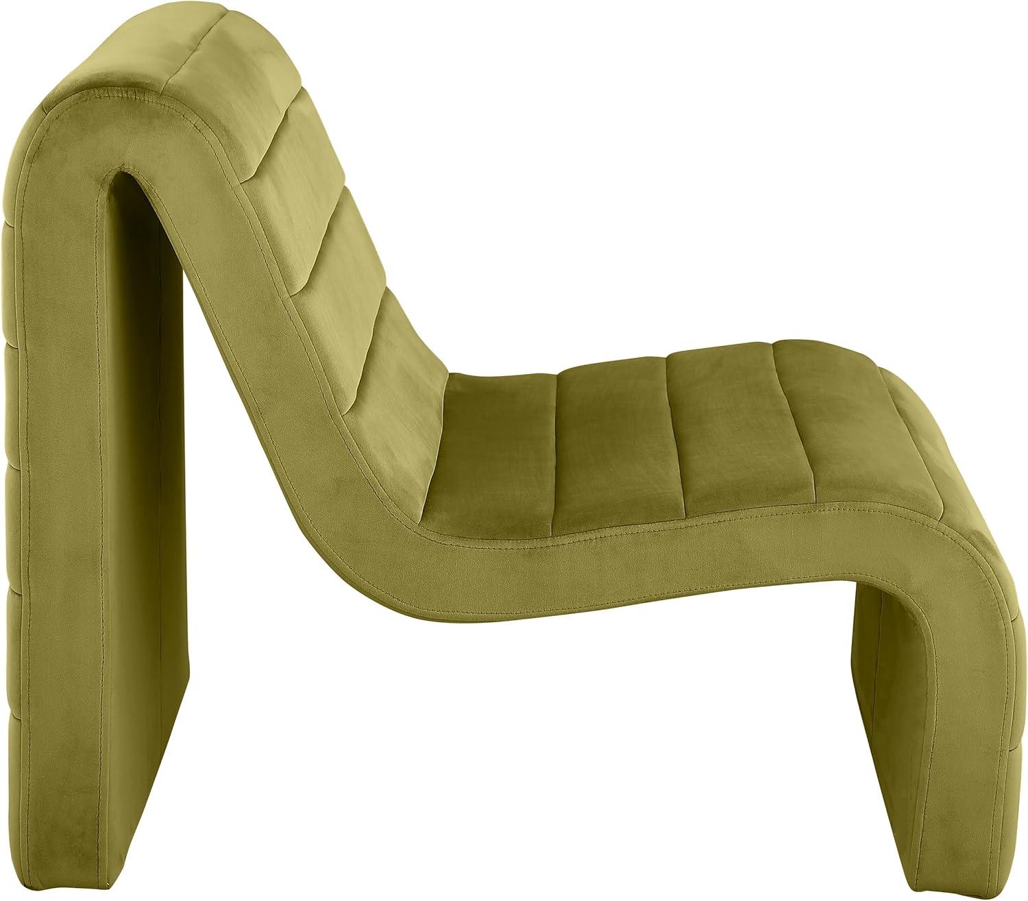 Meridian Furniture Ivy Olive Velvet Accent Chair