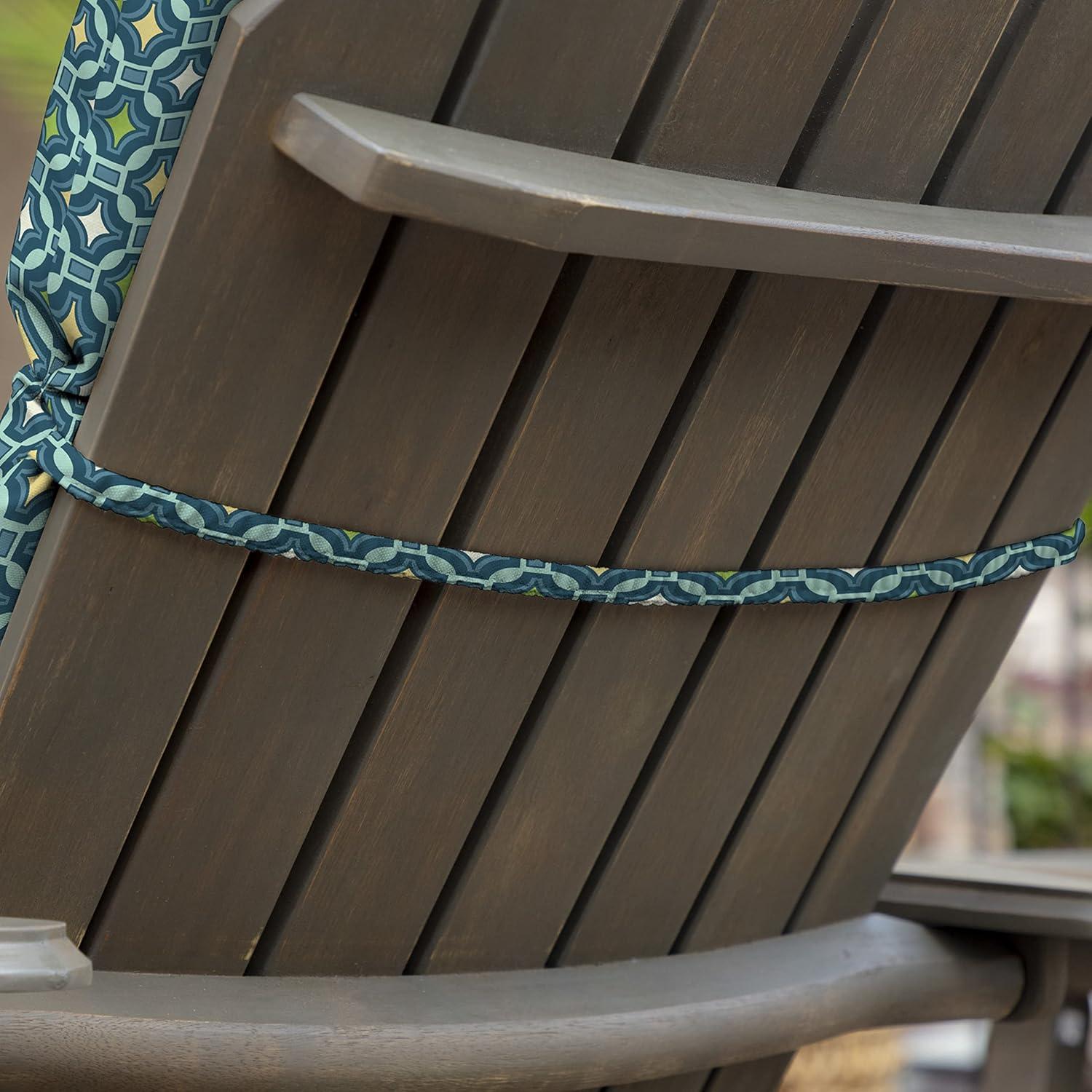 ARDEN Outdoor Rocking Chair or Adirondack Cushion, 20 x 17, Water Repellent, Fade Resistant 17 x 20, Alana Tile