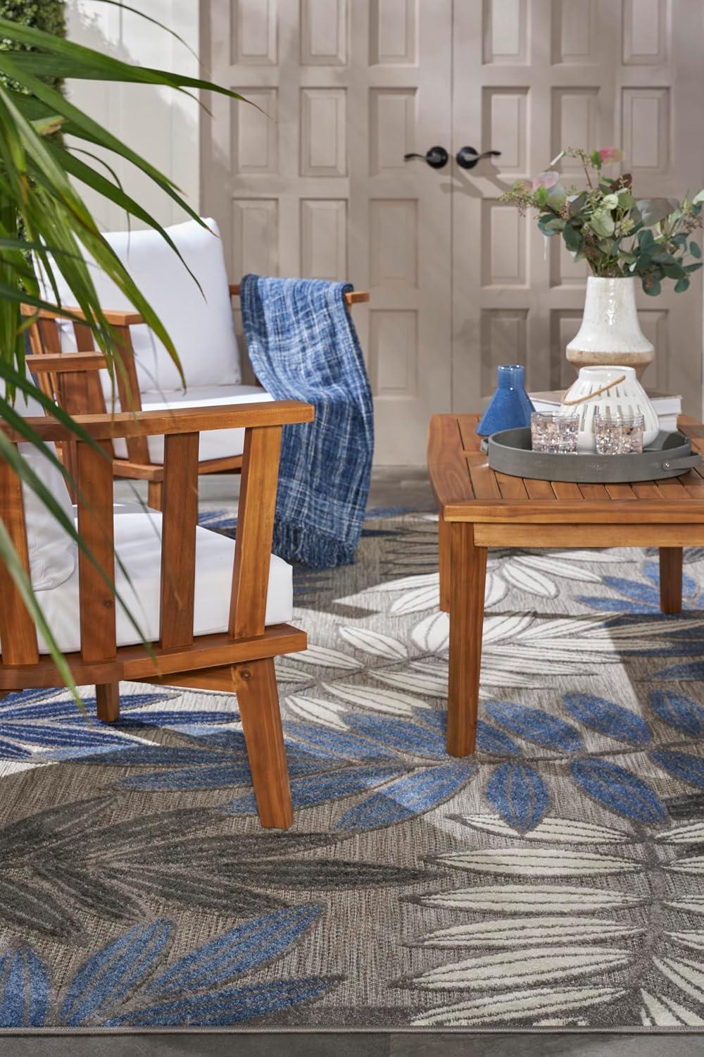 Nourison Aloha Floral Leaf Outdoor Area Rug