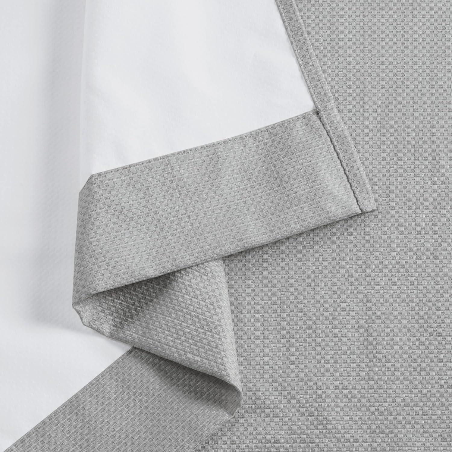 Madison Park Galen Basketweave Room Darkening Curtain Panel Pair (Set of 2)