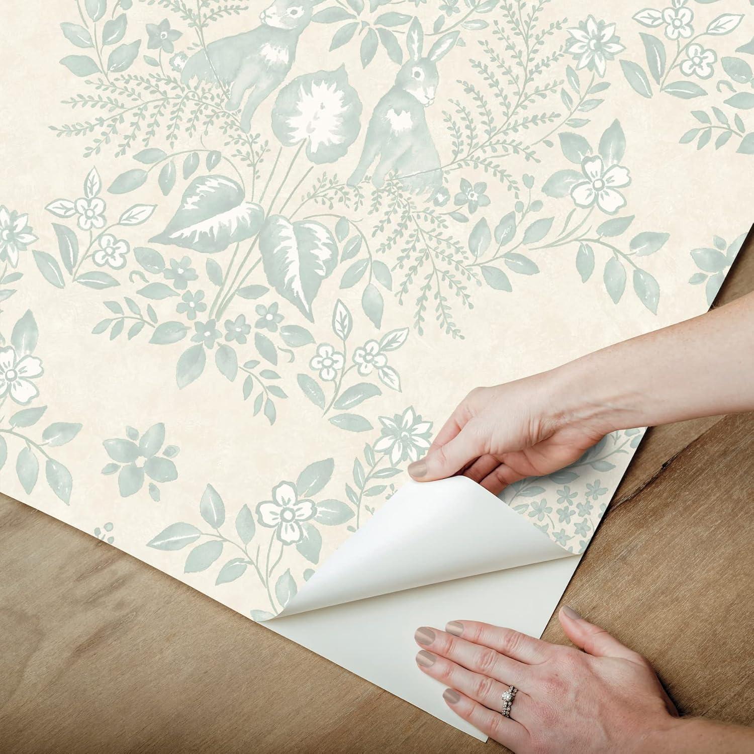 Cottontail Toile Peel & Stick Wallpaper