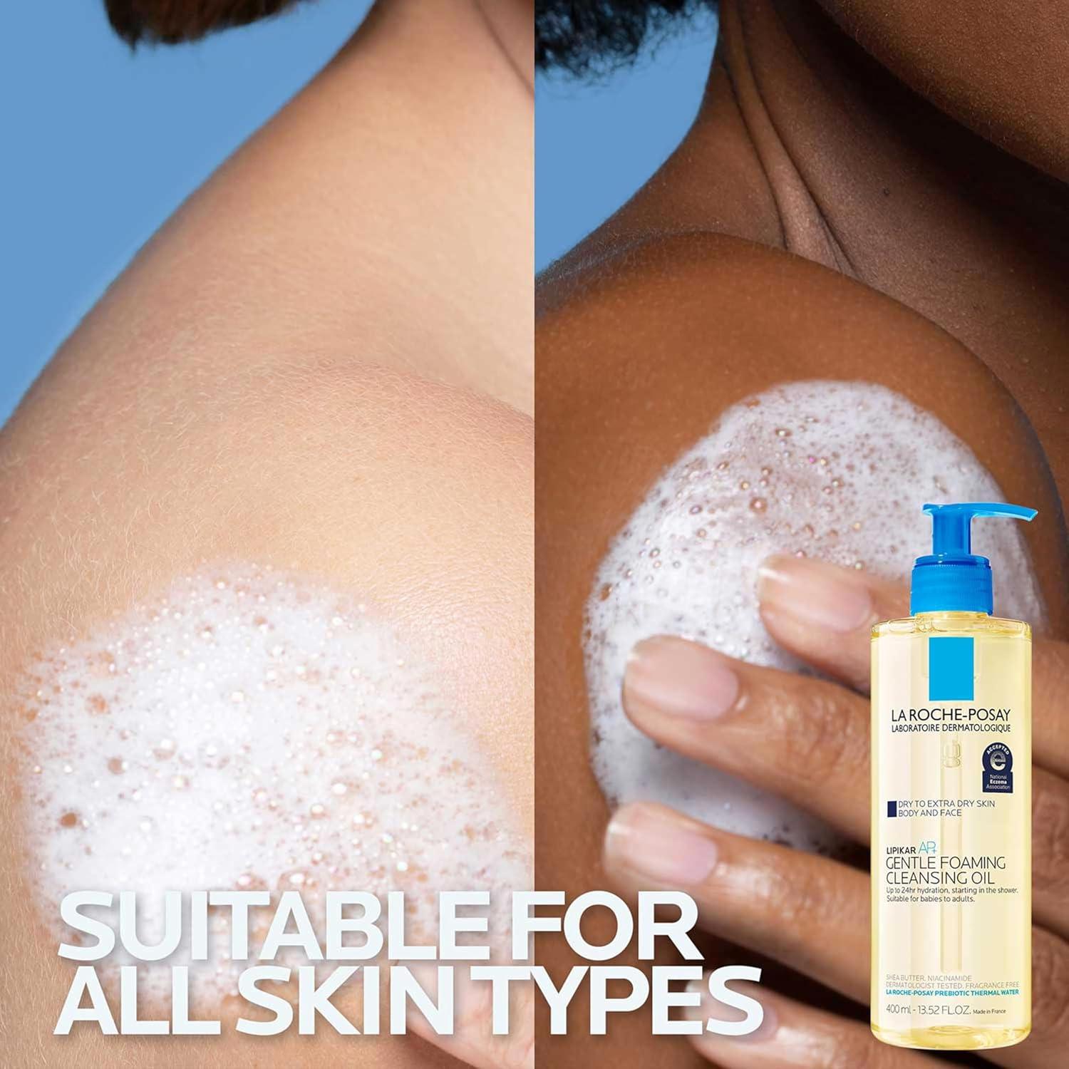 La Roche Posay Lipikar AP+ Gentle Foaming Cleansing Oil - Unscented - 13.52 fl oz