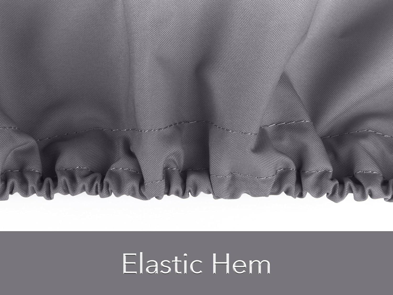 Covermates Outdoor Double Chaise Lounge Cover - Water Resistant Polyester, Drawcord Hem, Mesh Vents, Seating and Chair Covers, DOUBLE 58W x 78D x 34H, Charcoal