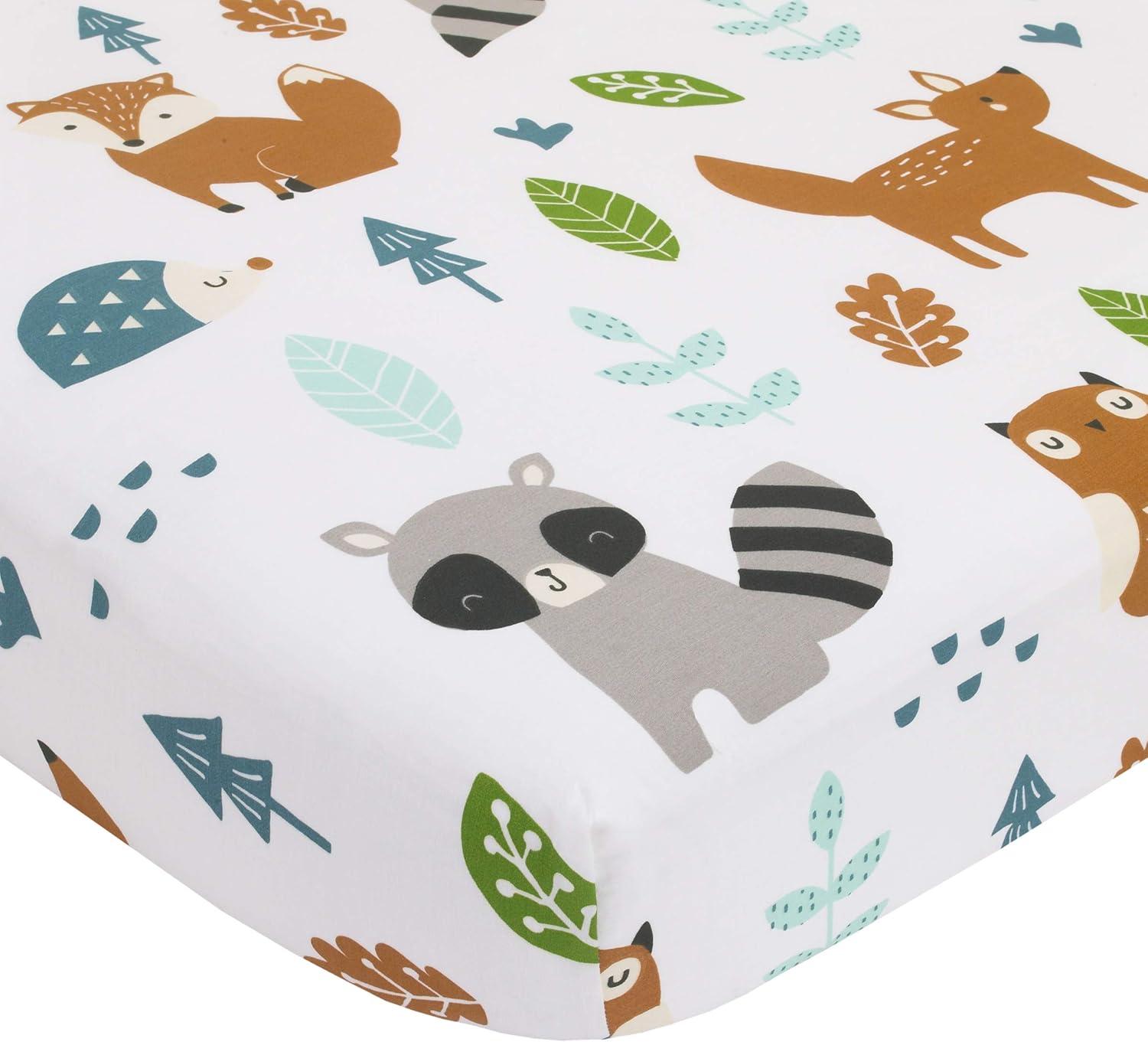 NoJo Dreamer Little Woodland Friends 8 Piece Nursery Crib Bedding Set