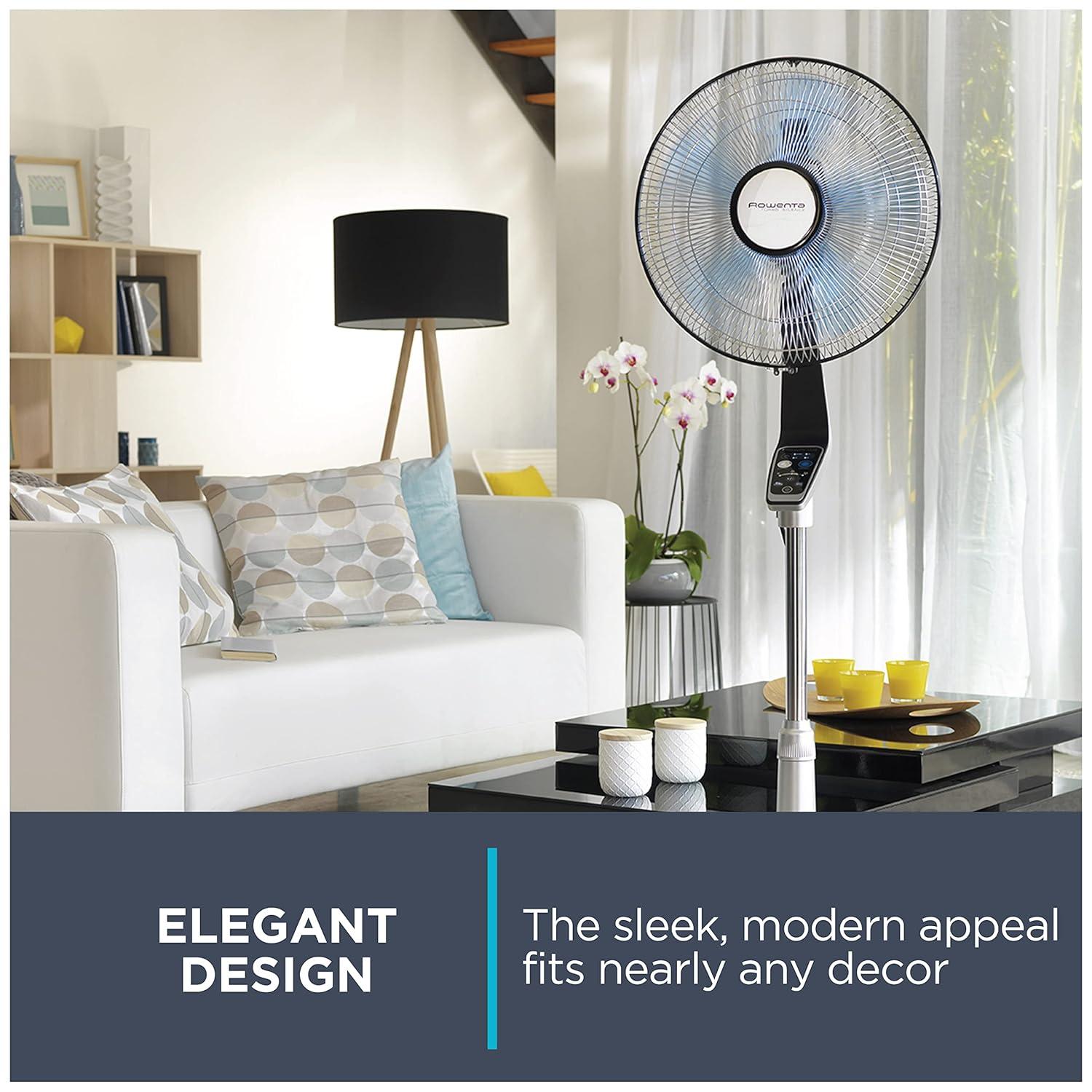 Rowenta Rowenta Turbo Silence Extreme Stand Fan With 5 Speeds, Oscillating Feature, Adjustable Height And Remote