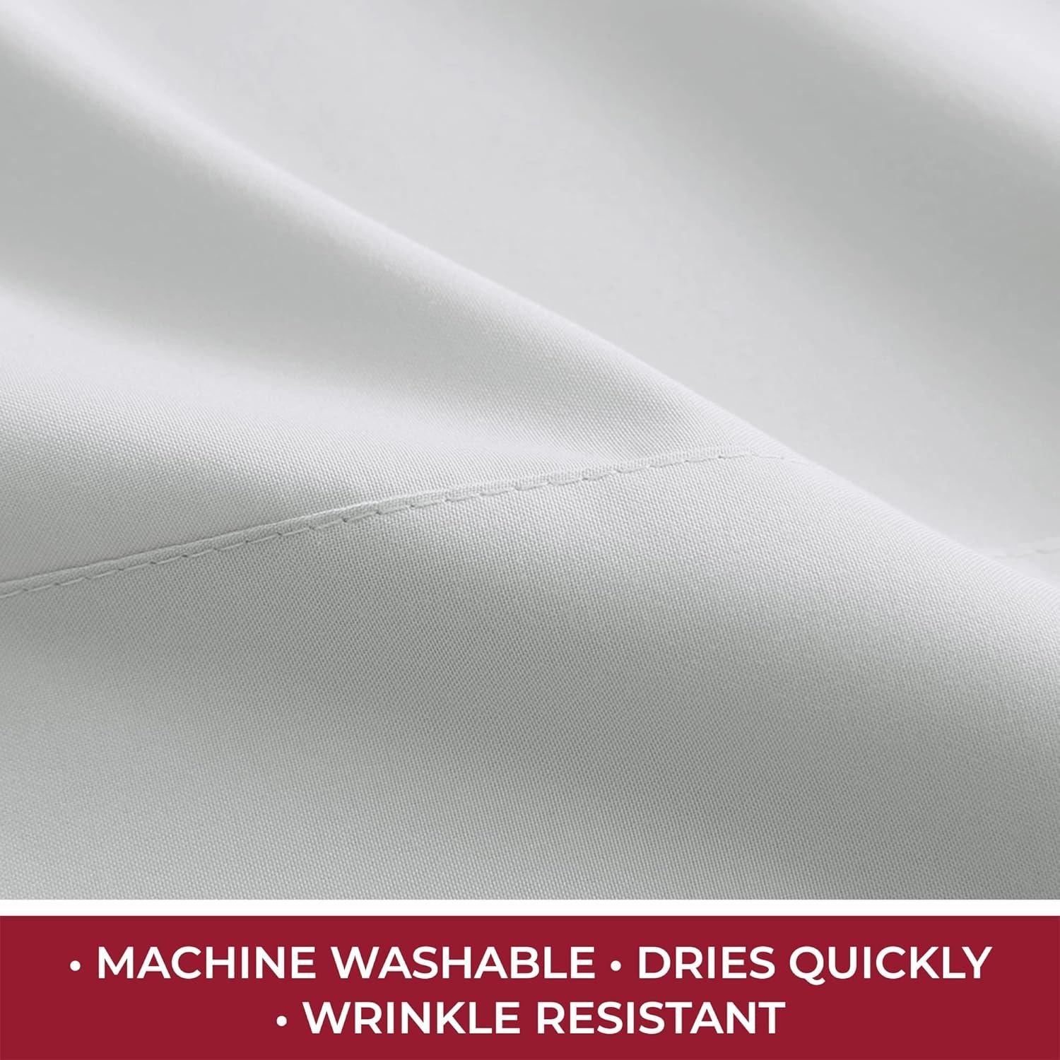 Mellanni RV Bedding Short Queen Camper Bunk Sheets, 10" Fitted Sheet, Short Queen, Light Gray