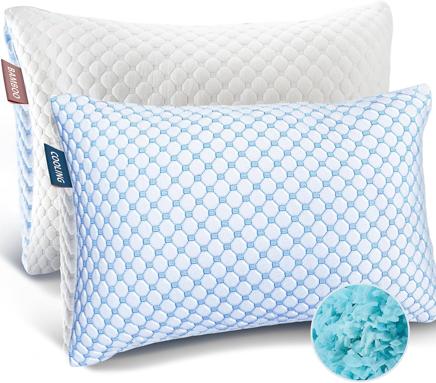 Nestl King Size Adjustable Colling Gel Pillow - 2 Pack