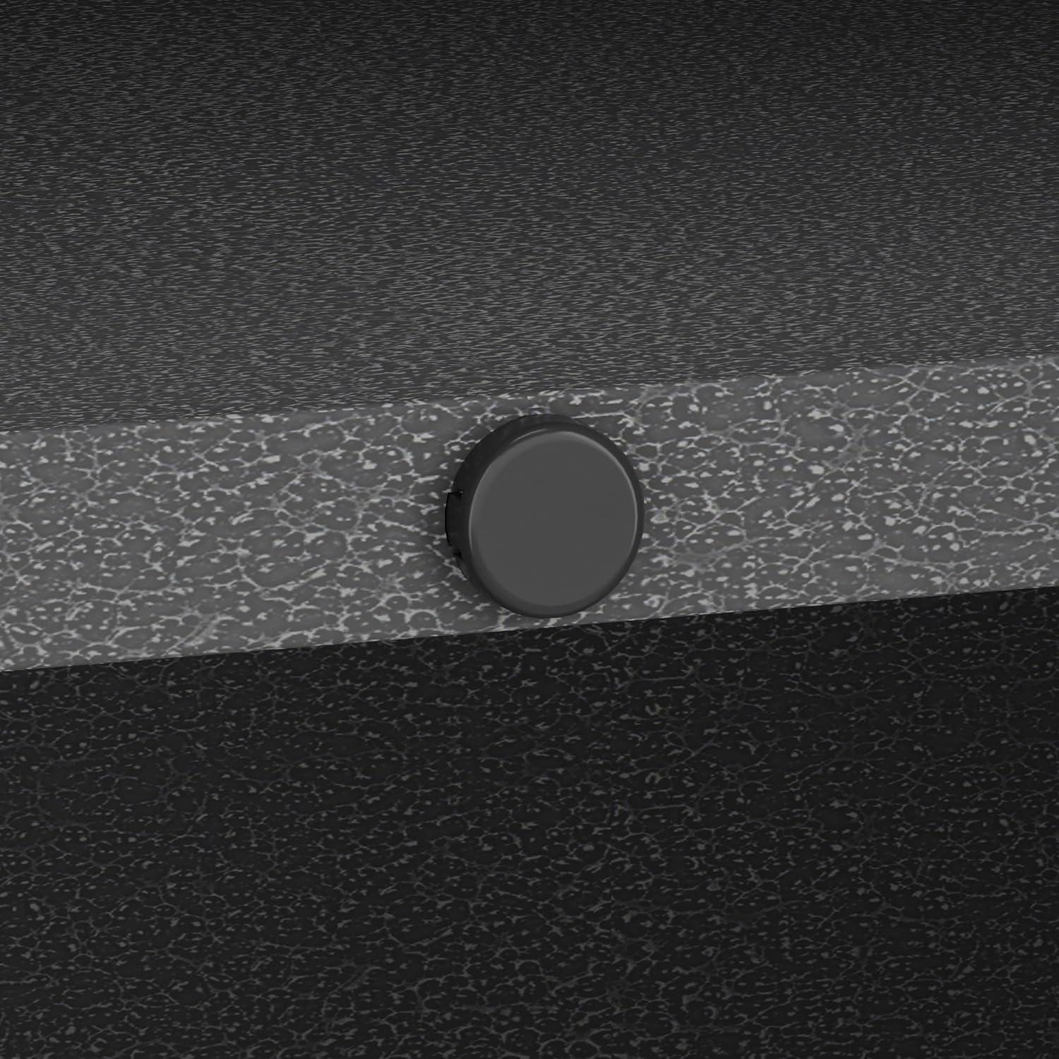 Manhattan Comfort Fortress Floating Garage Storage Cabinet, Black/Grey