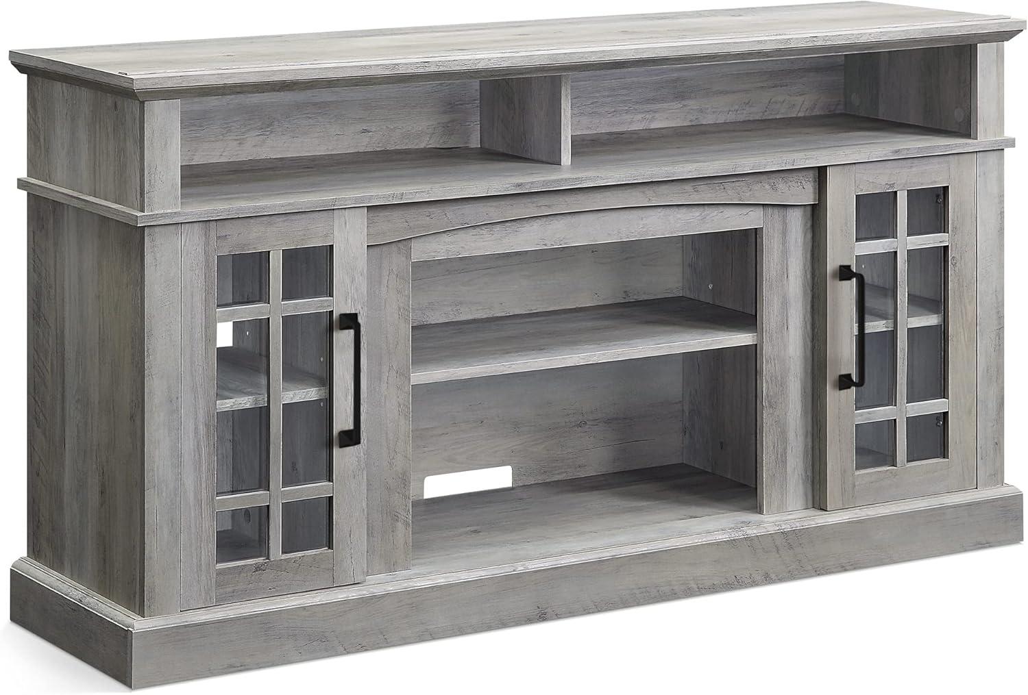 BELLEZE TV Stand Media Entertainment Center - Astorga (Gray Wash)