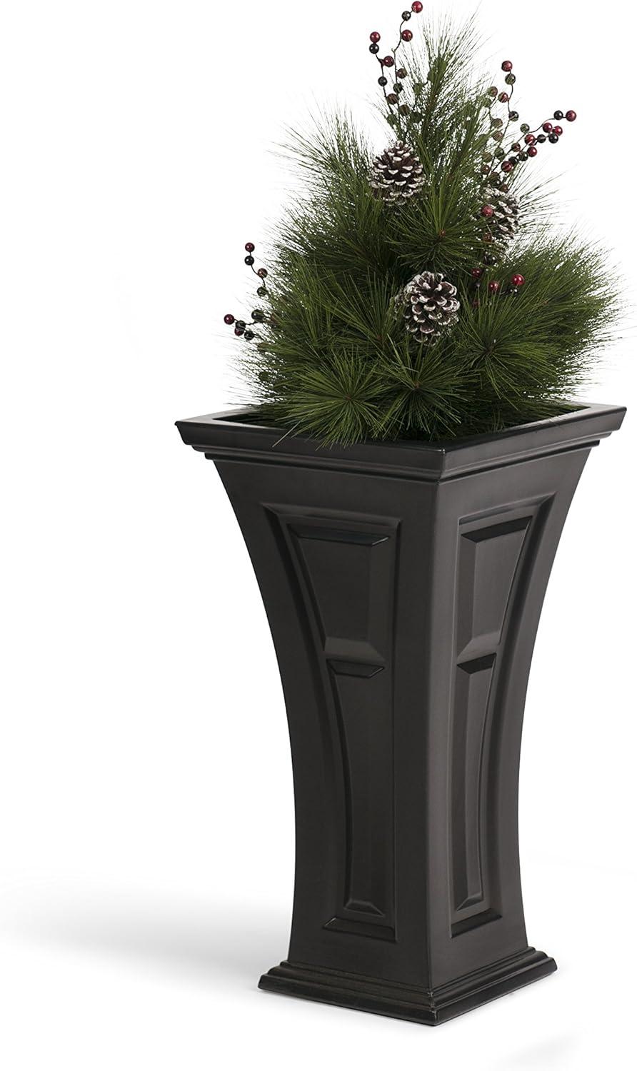 FCMP Outdoor Heritage Self Watering Outdoor Garden Patio Planter Pot, 2 Pack