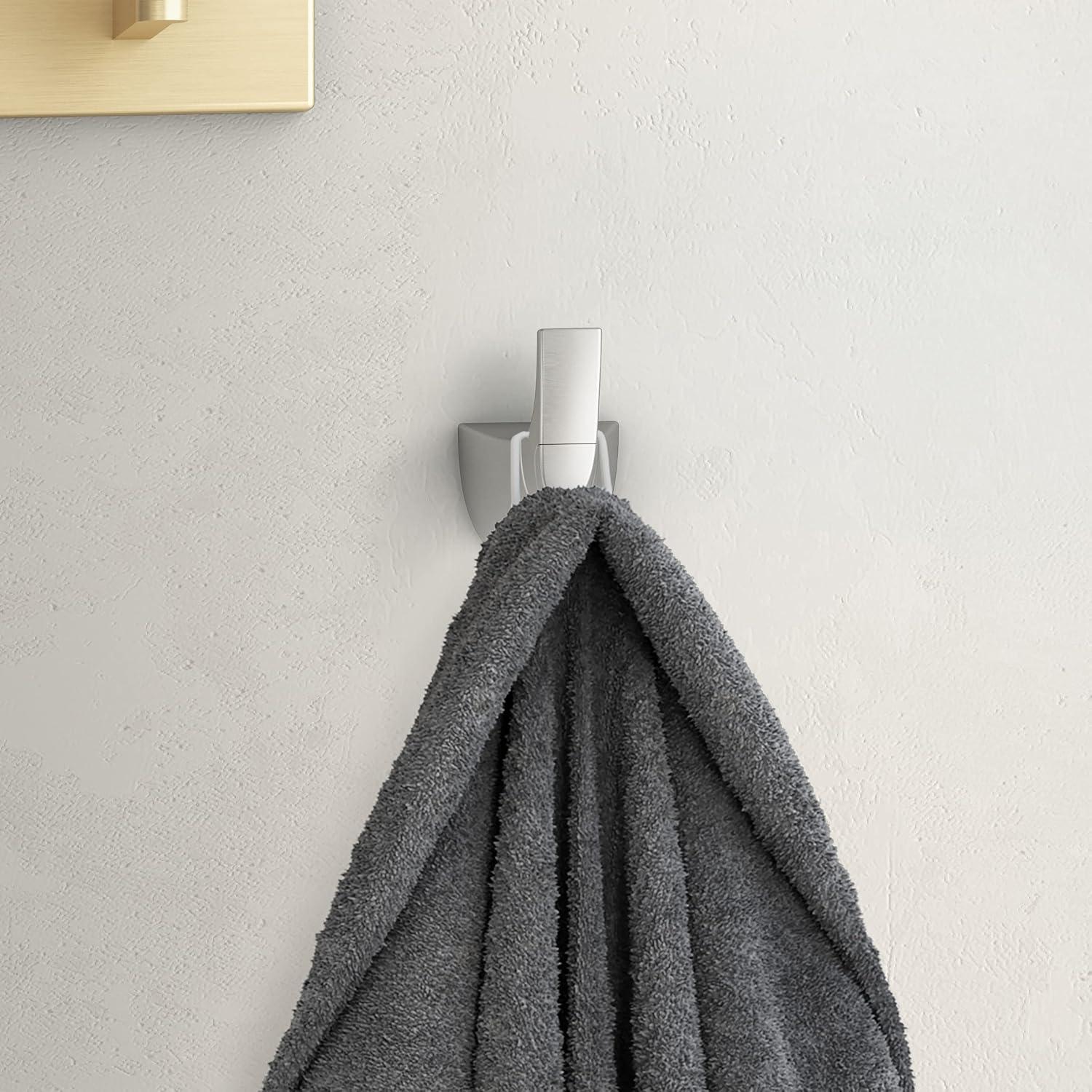 Karci Brushed Nickel Single Wall-Mounted Towel Hook