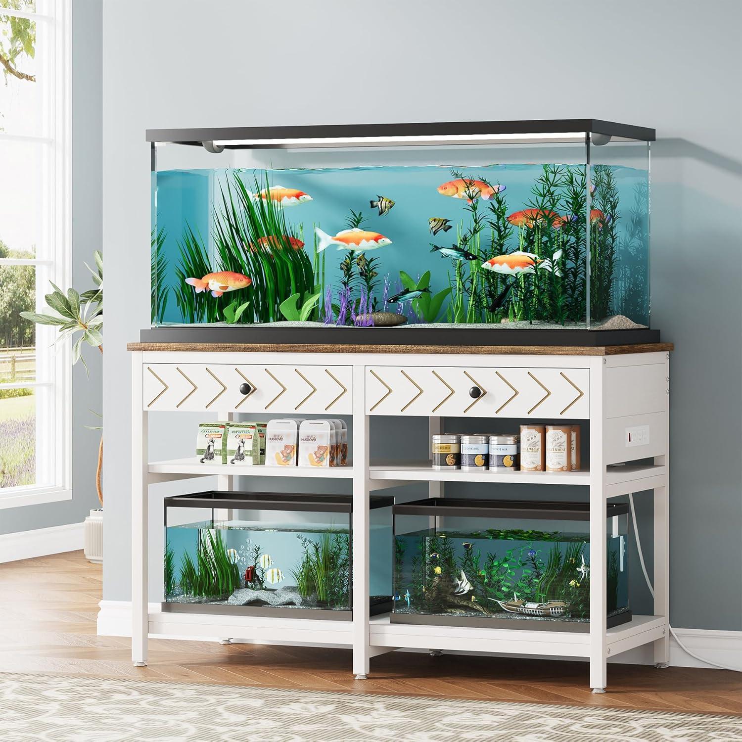 Tucker Murphy Pet™ 40-50 Gallon Aquarium Stand with Charging Station
