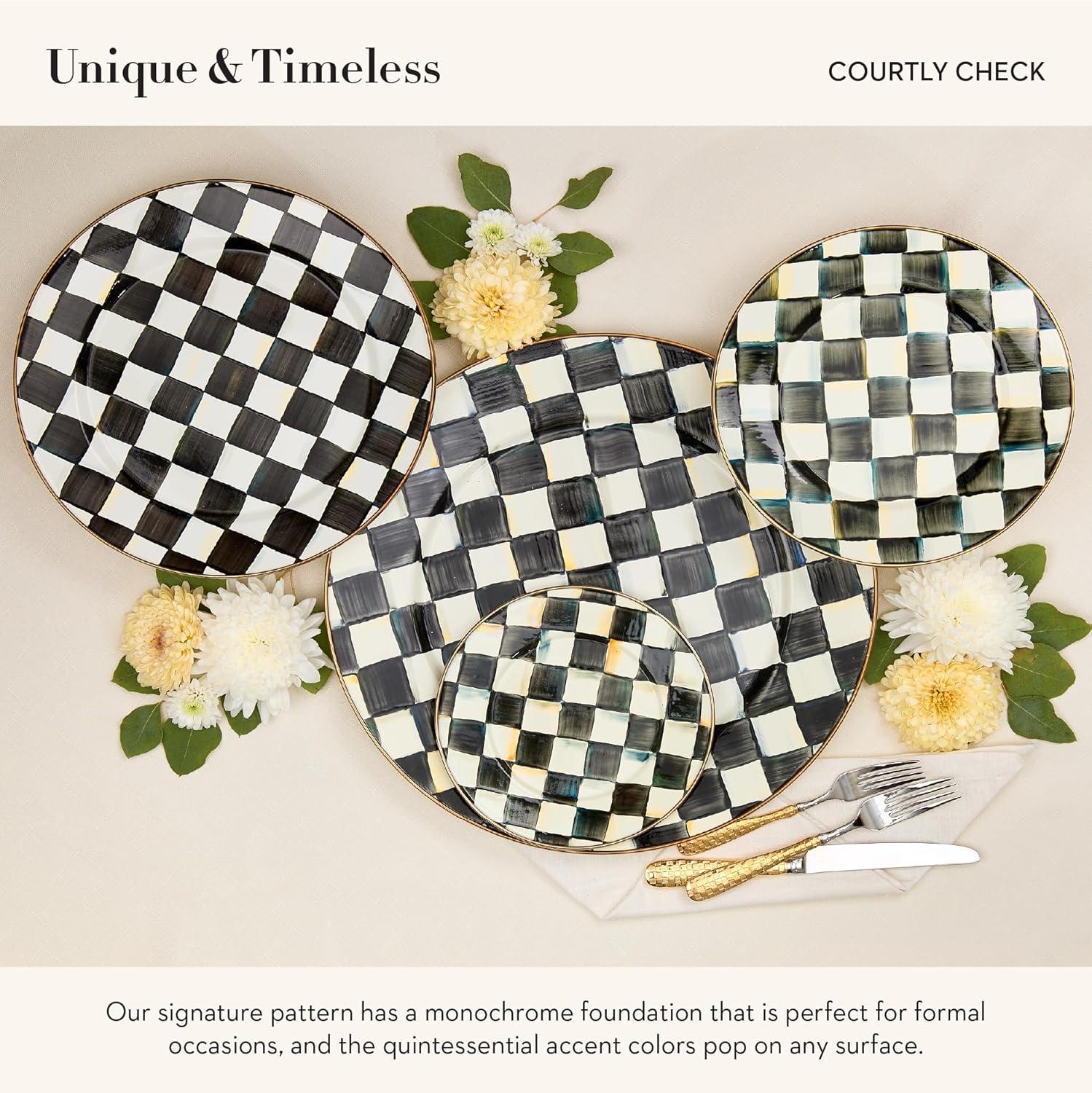 MacKenzie-Childs Enamel Chargers (Set of 4)