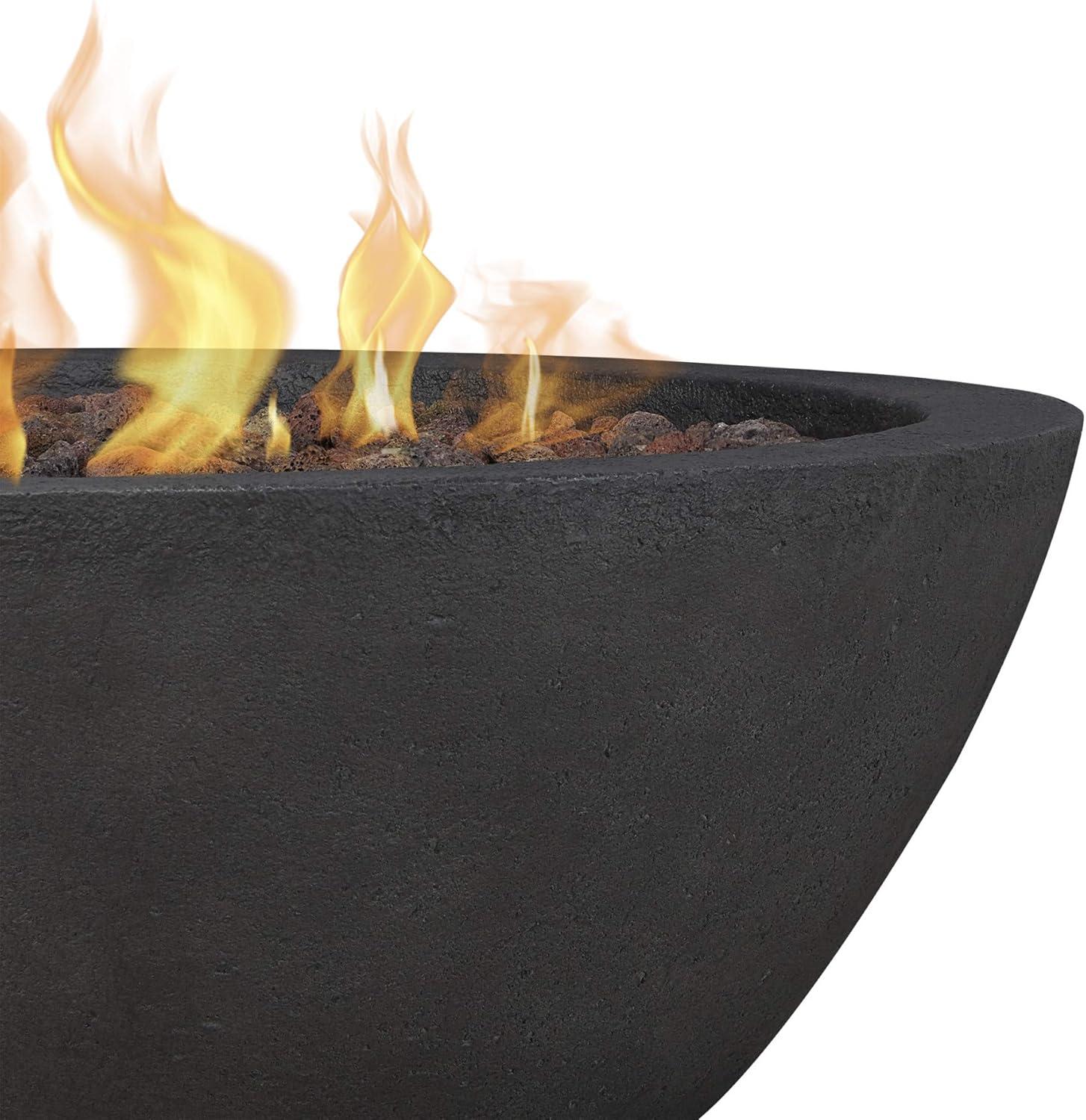 Fernanda Fire Bowl - Shale / Round