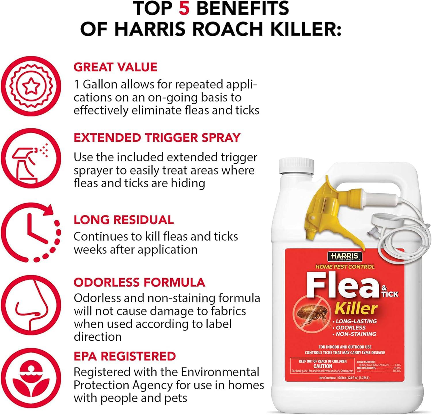 Harris Home Pest Control Flea & Tick Killer Liquid 1 gal