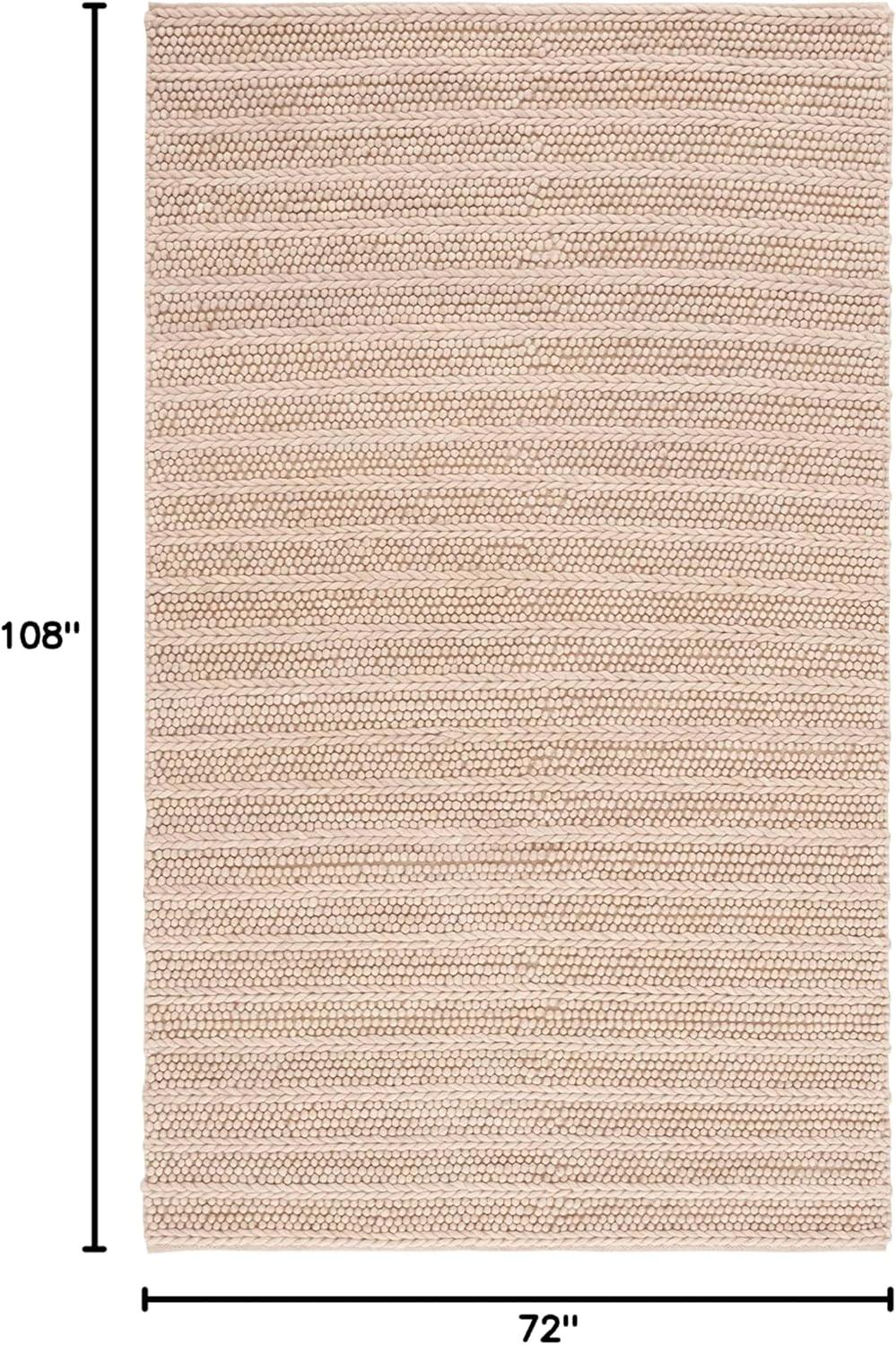 Natura NAT280 Flat Weave Indoor Area Rug - Grey - 6'x9' - Safavieh