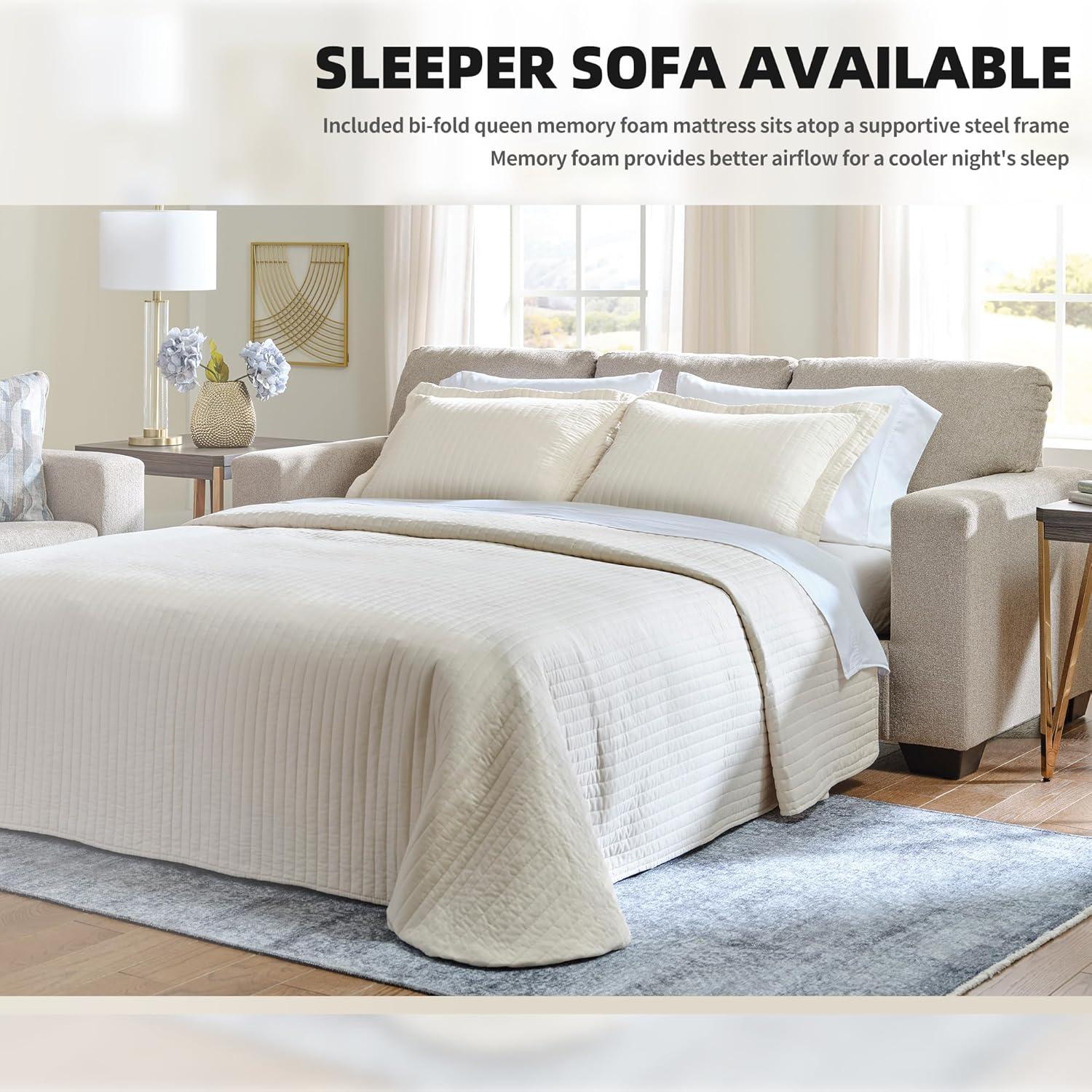 Ashley Furniture Deltona Brown Queen Sofa Sleeper