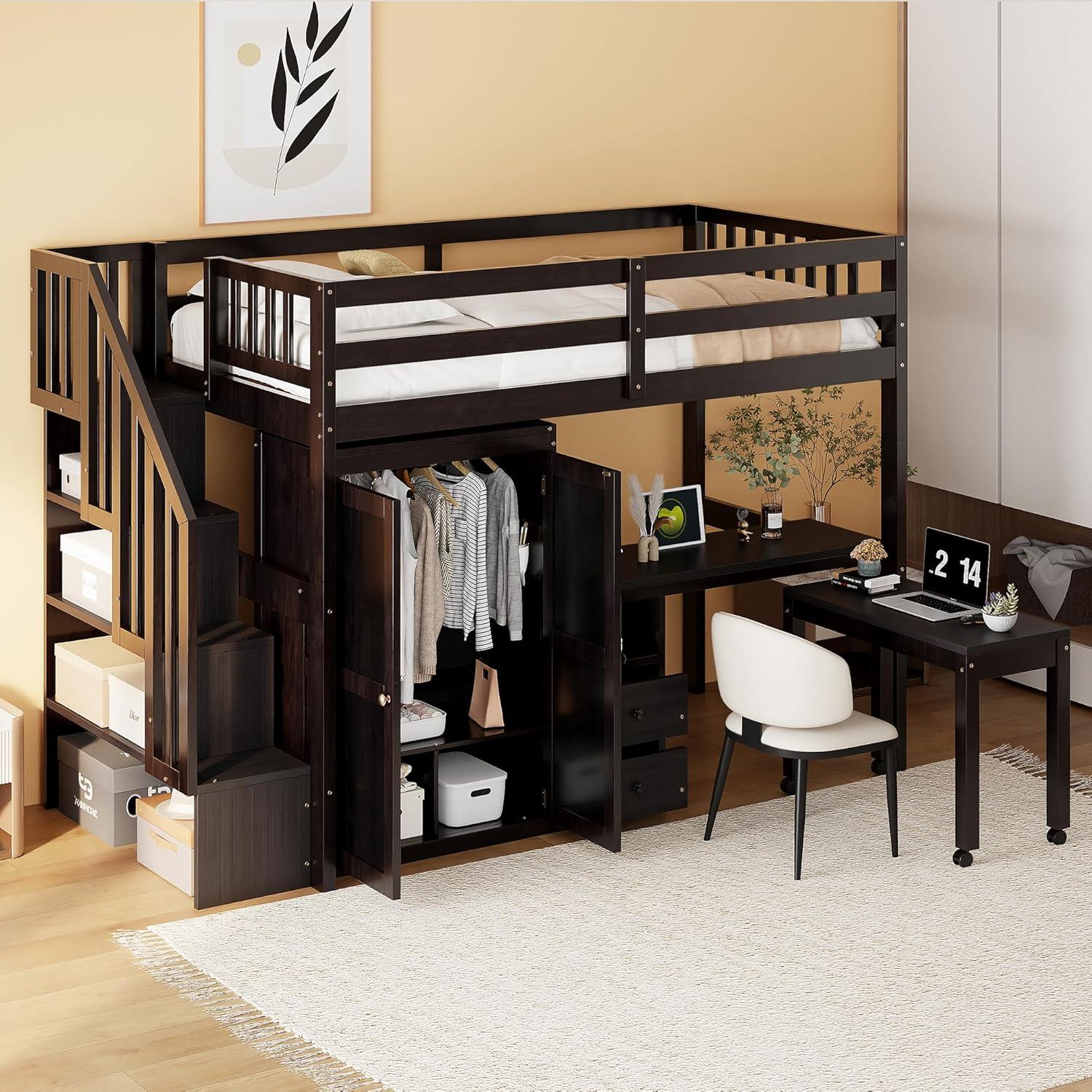 Reprise Designs Desk & Wardrobe – Space-Saving Multifunctional Loft Bed