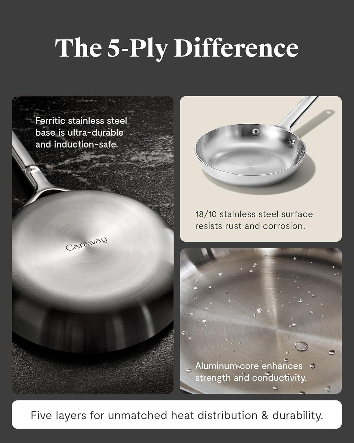 Caraway ® Stainless Steel 8" Mini Fry Pan