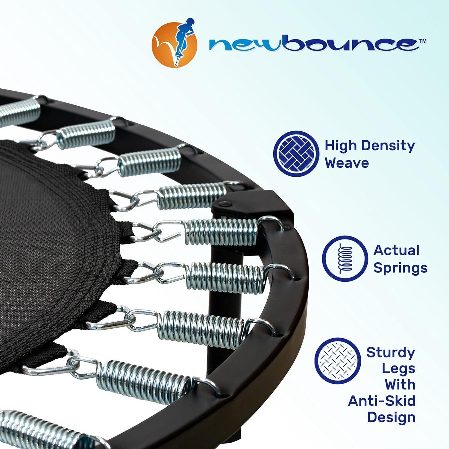 New Bounce Mini Trampoline - 40" Foldable Trampoline - Max of 220 Lbs