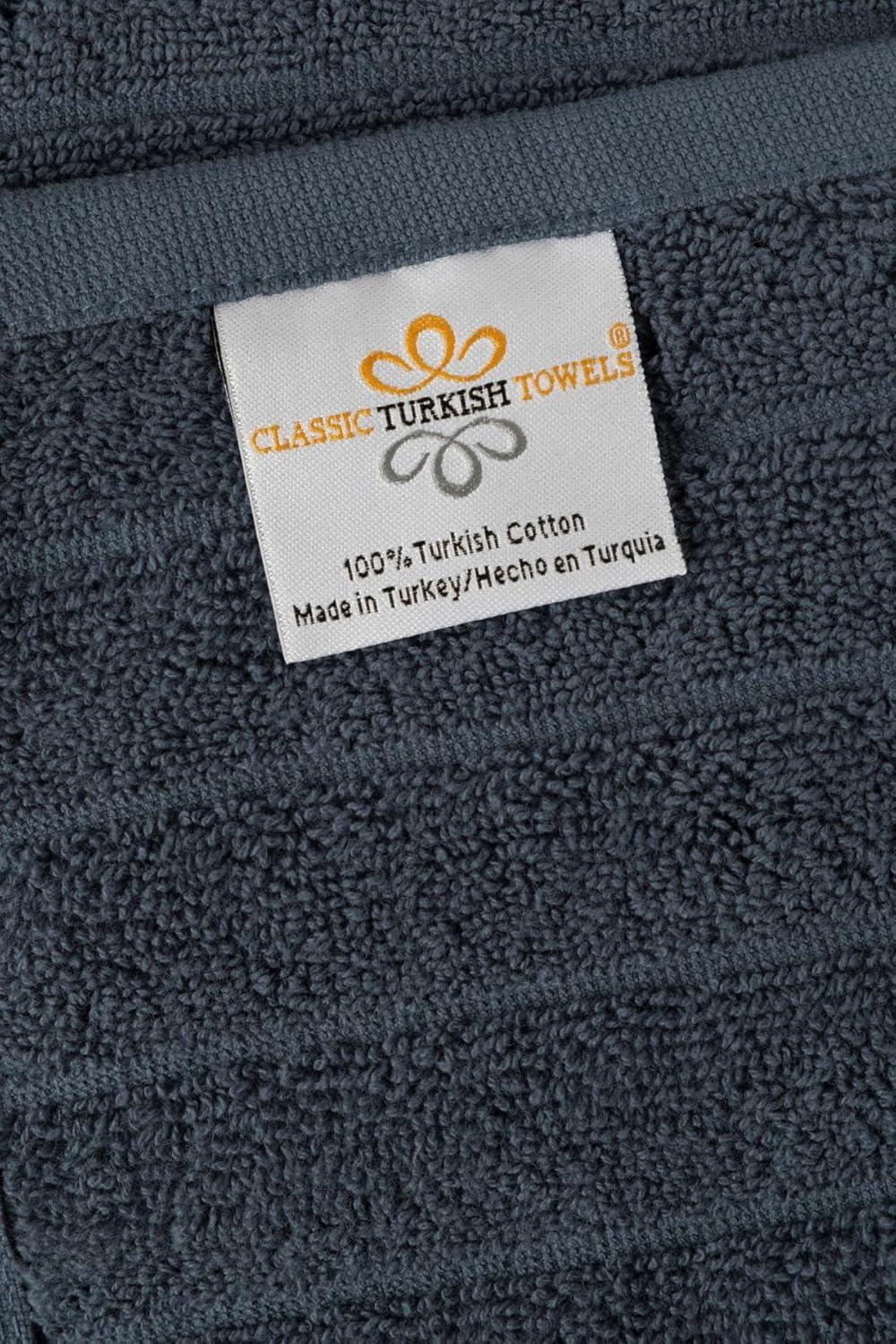 Classic Turkish Towels CTT Premium 2 Pack Bath Towels Set, Made with 100% Turkish Cotton, Spa & Hotel, Quick Drying Towels, Absorbent & Comfy | 27"x54" (Blue)