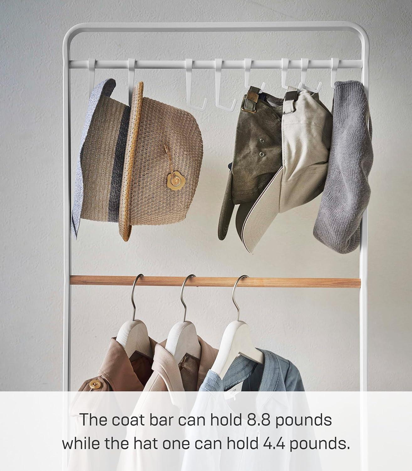 Yamazaki Home Steel 8 - Hook Freestanding Coat Rack