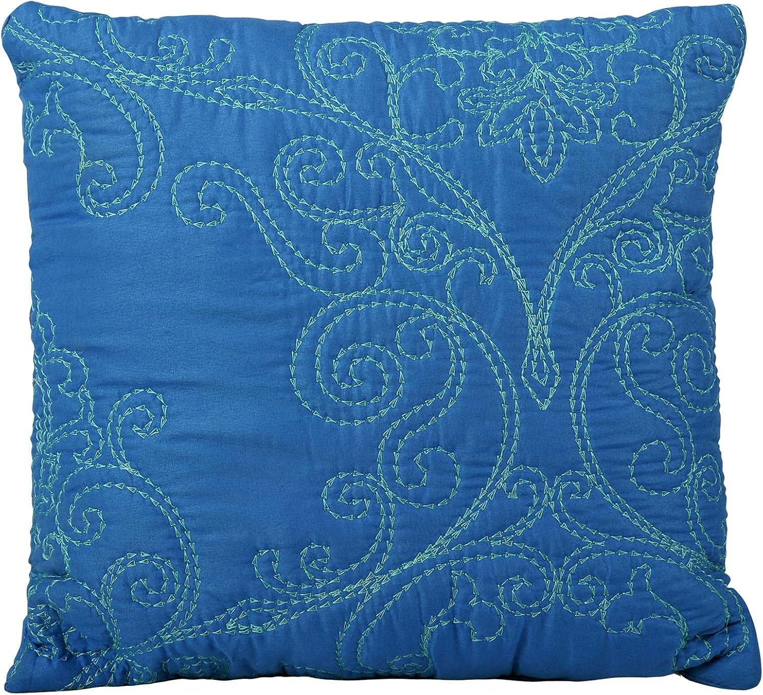 Home Soft Things Damask Embroidery Oversized 4 Piece Quilt Set