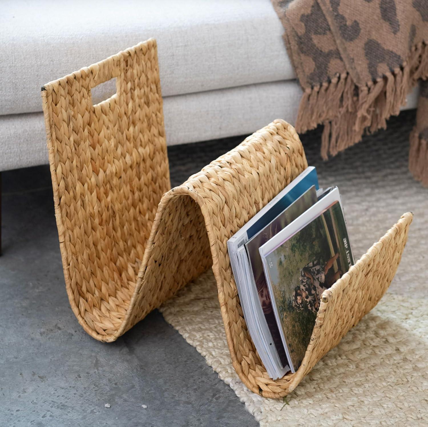 Curry Magazine Rack - Natural