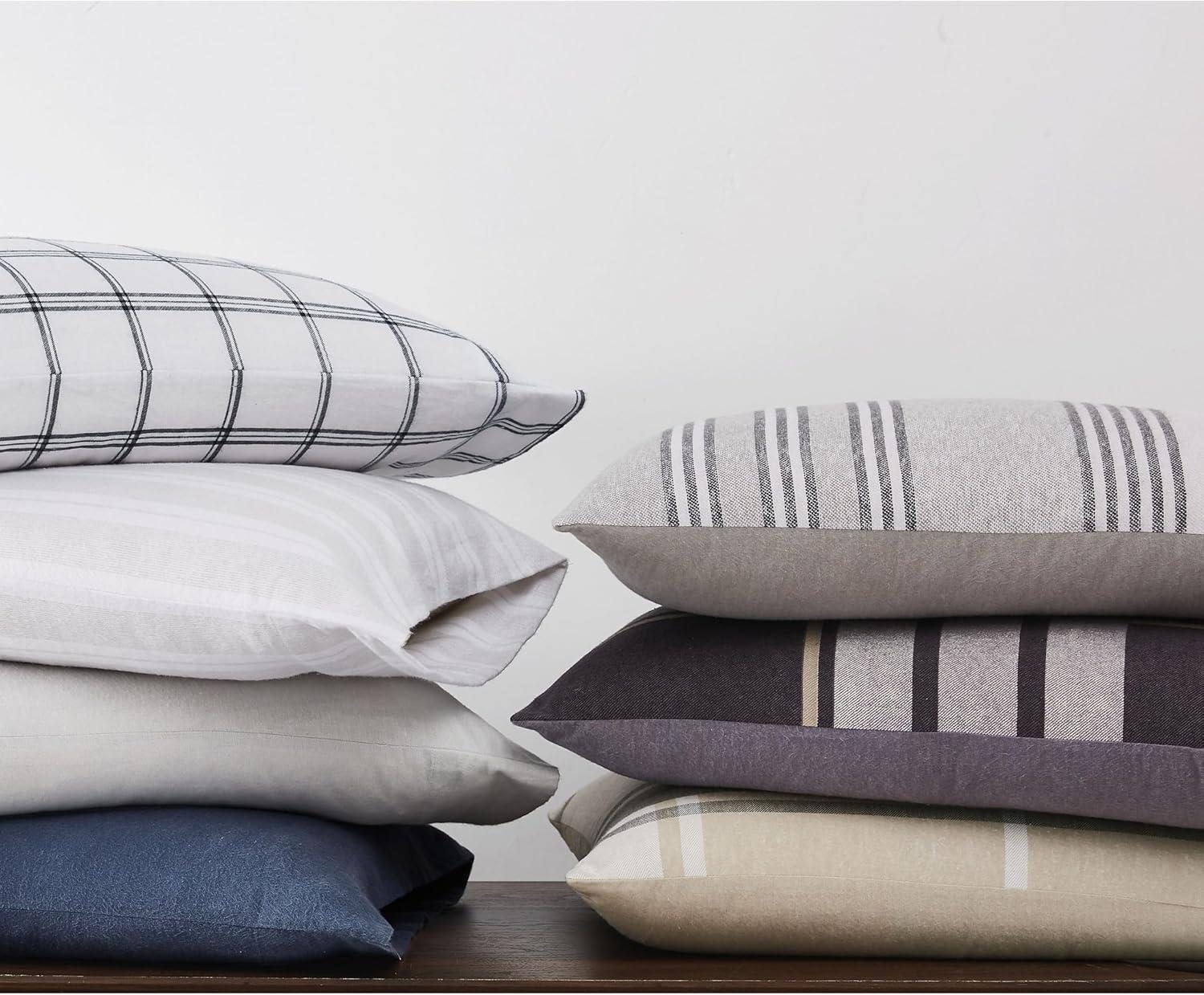 Truly Soft Kiel Stripe Flannel Flannel Striped Duvet Cover Set