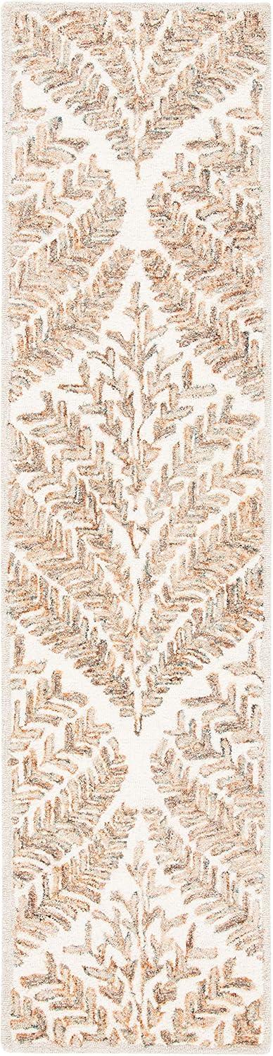 Capri CPR208 Tufted Indoor Runner Rug - Ivory/Brown - 2'3"x13' - Safavieh