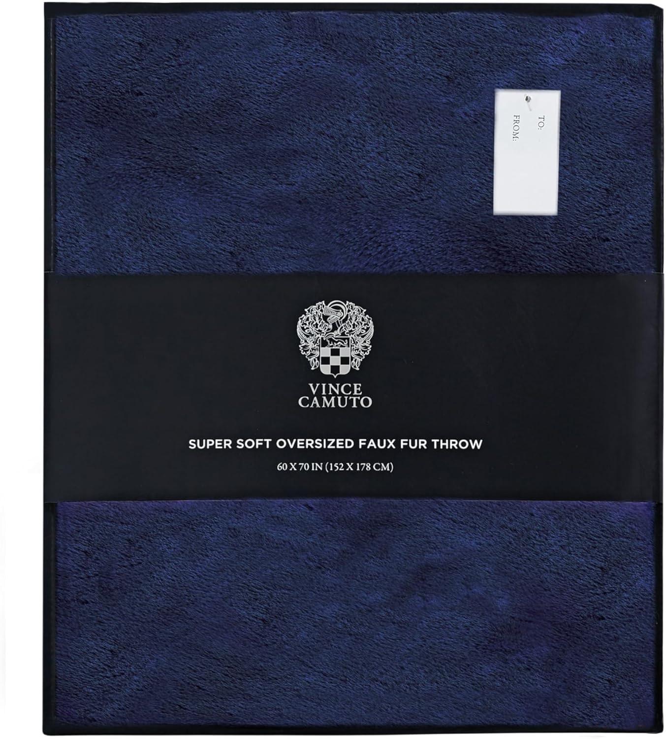 Vince Camuto Vince Camuto Faux Rabbit Fur Gift Boxed Throw