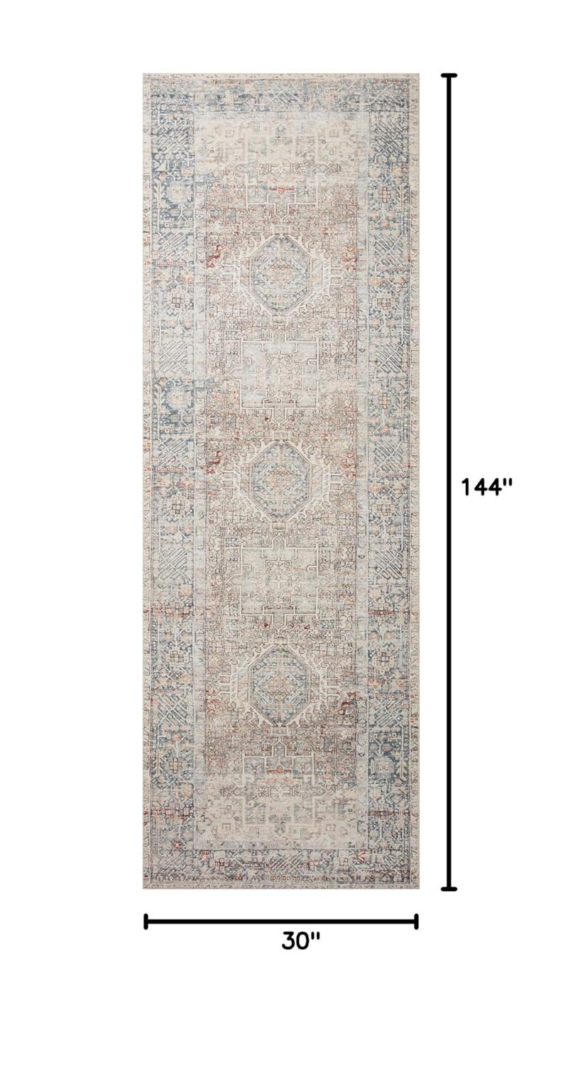Chris Loves Julia x Loloi Jules Oriental Natural/Ocean Area Rug