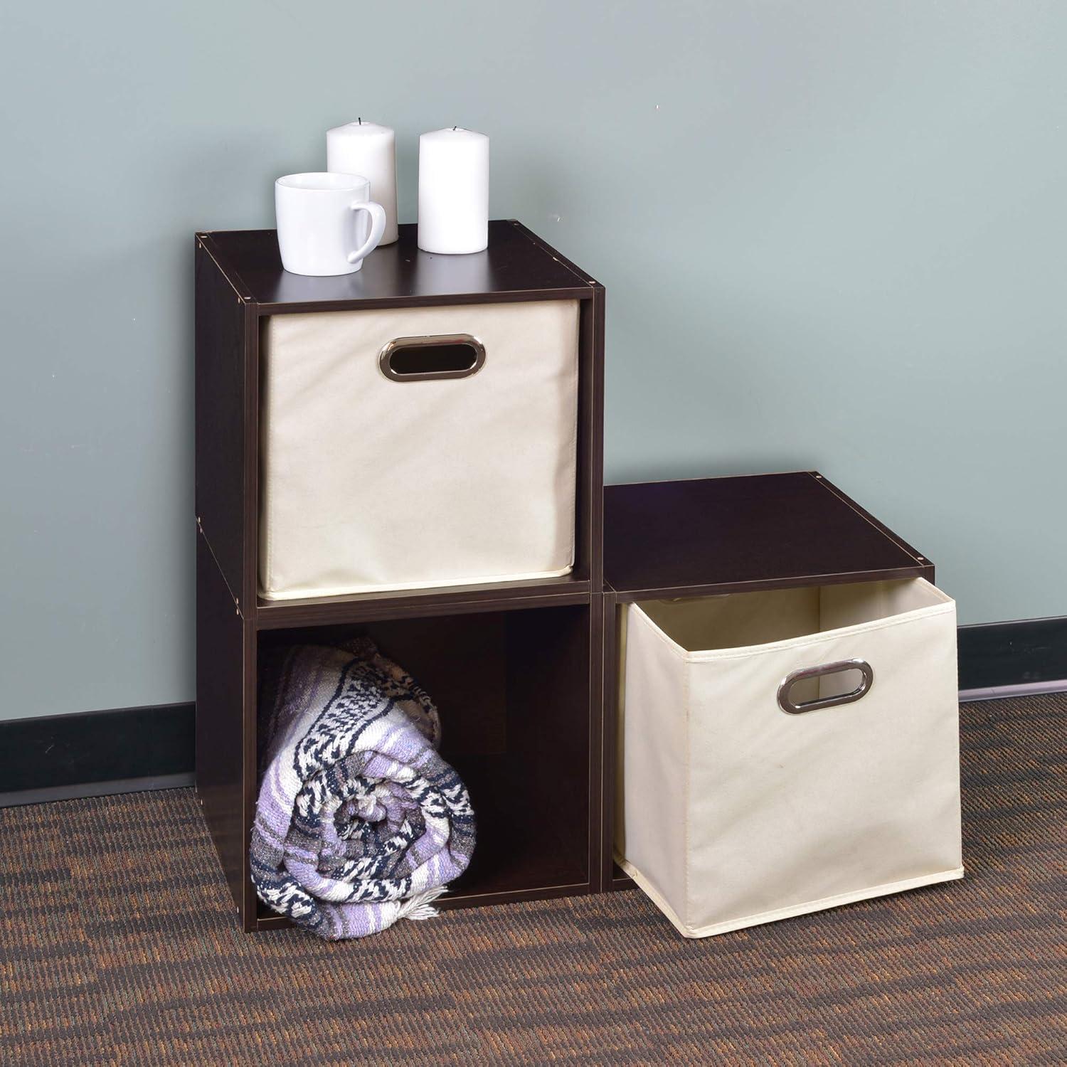 Niche Cubo Storage Organizer Open Bookshelf Set- 6 Cubes- Cherry