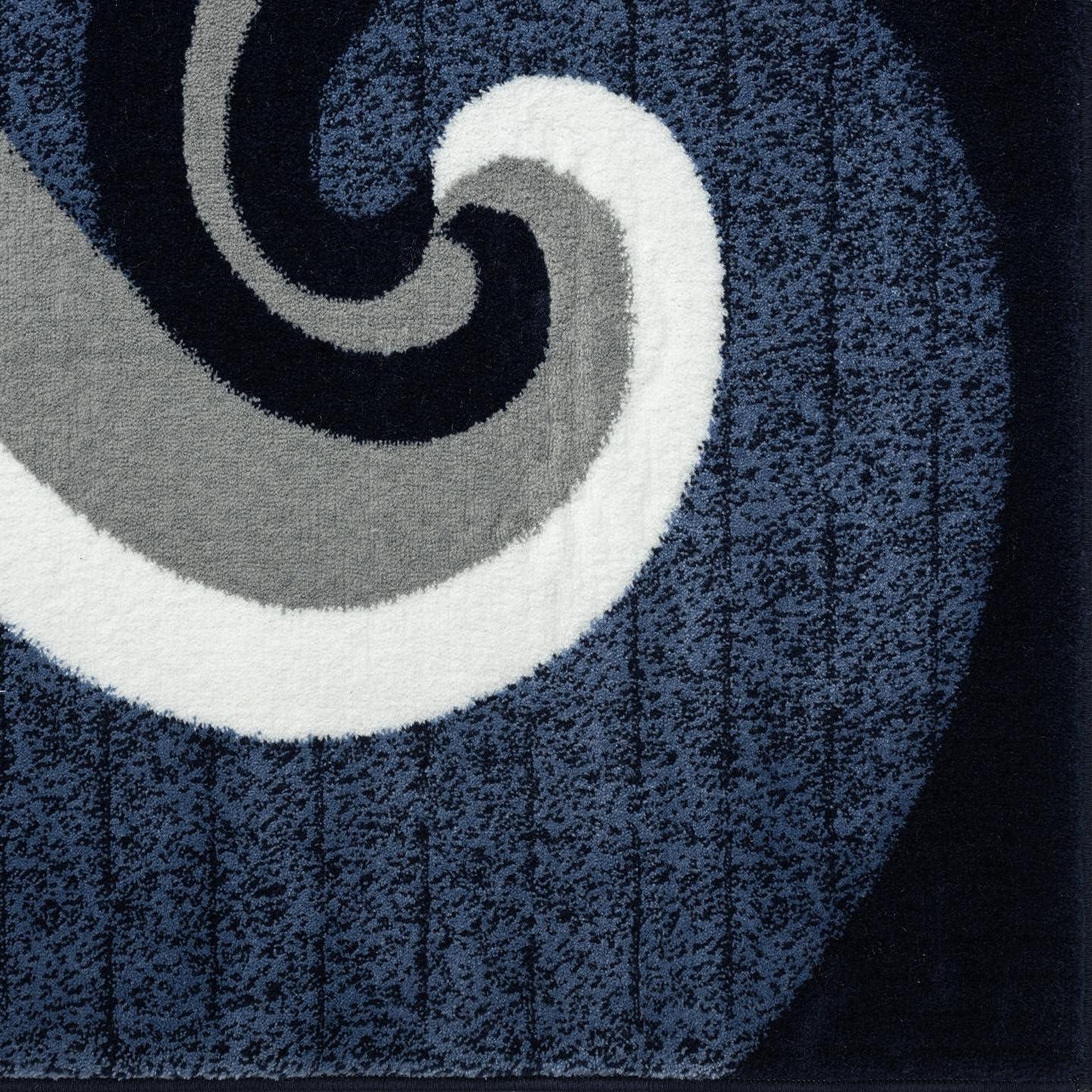 Luxe Weavers Contemporary Abstract Geometric Swirl Area Rug