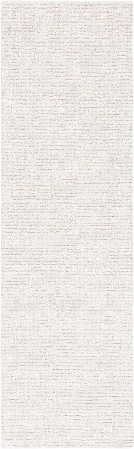 Ivory & Beige Hand-Tufted Abstract Wool Runner Rug - 2'3" x 12'