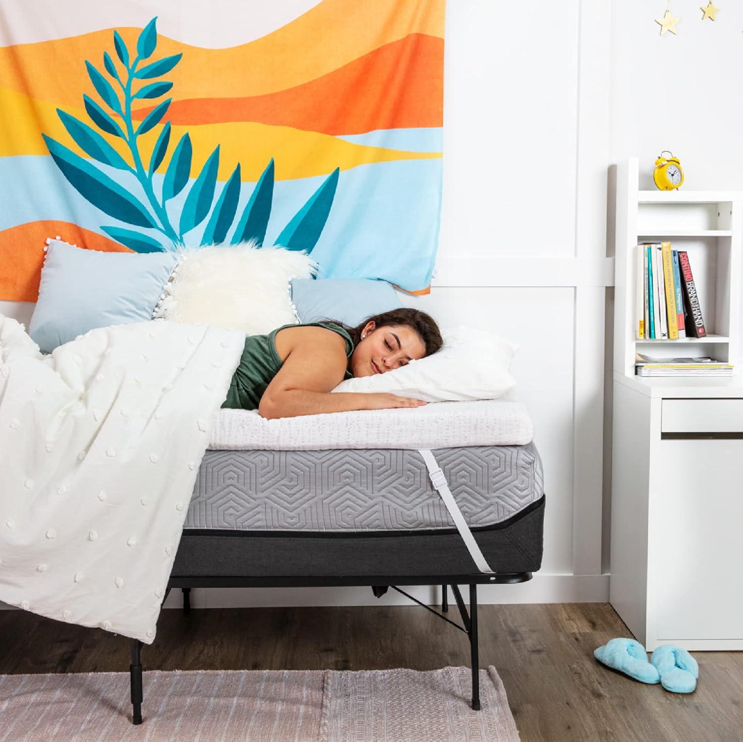 Mattress Topper - 4 Inch - Breathable Memory Foam - Select High Density by Viscosoft Twin Extra Long