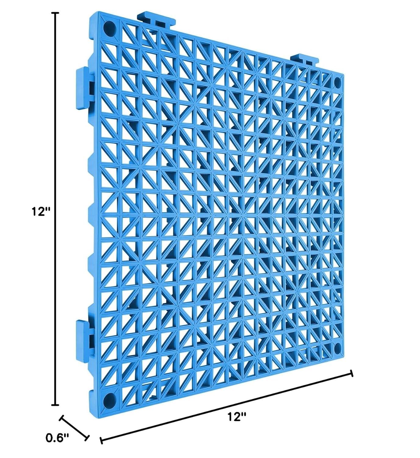 VEVOR VEVOR 12" X 12" Drainage Mats In Different Colors VEVOR 12 W x 12 L Outdoor Deck Tiles (Set of 50)