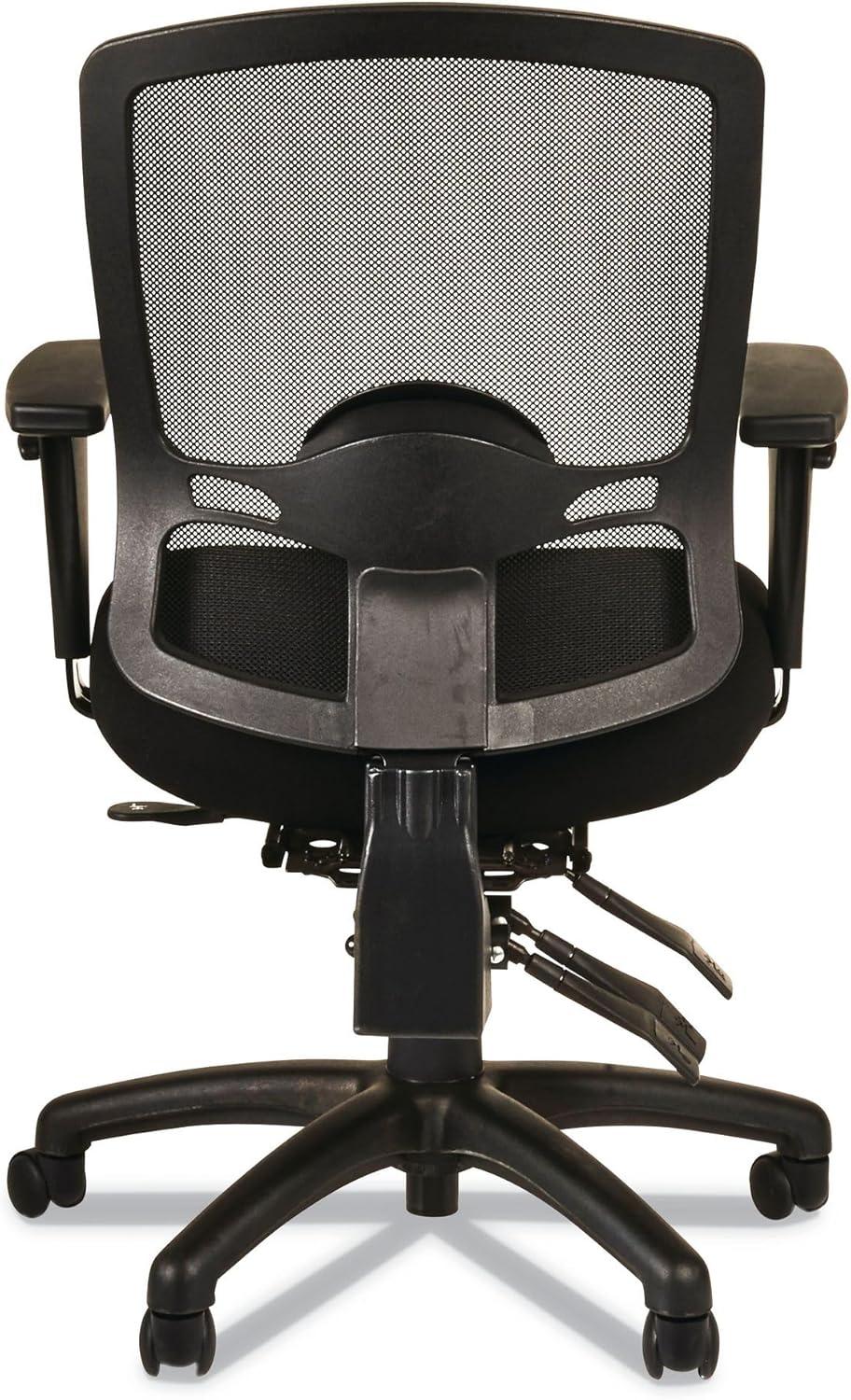 Alera Alera Etros Series Mid-Back Multifunction with Seat Slide Chair, Supports Up to 275 lb, 17.83" to 21.45" Seat Height, Black